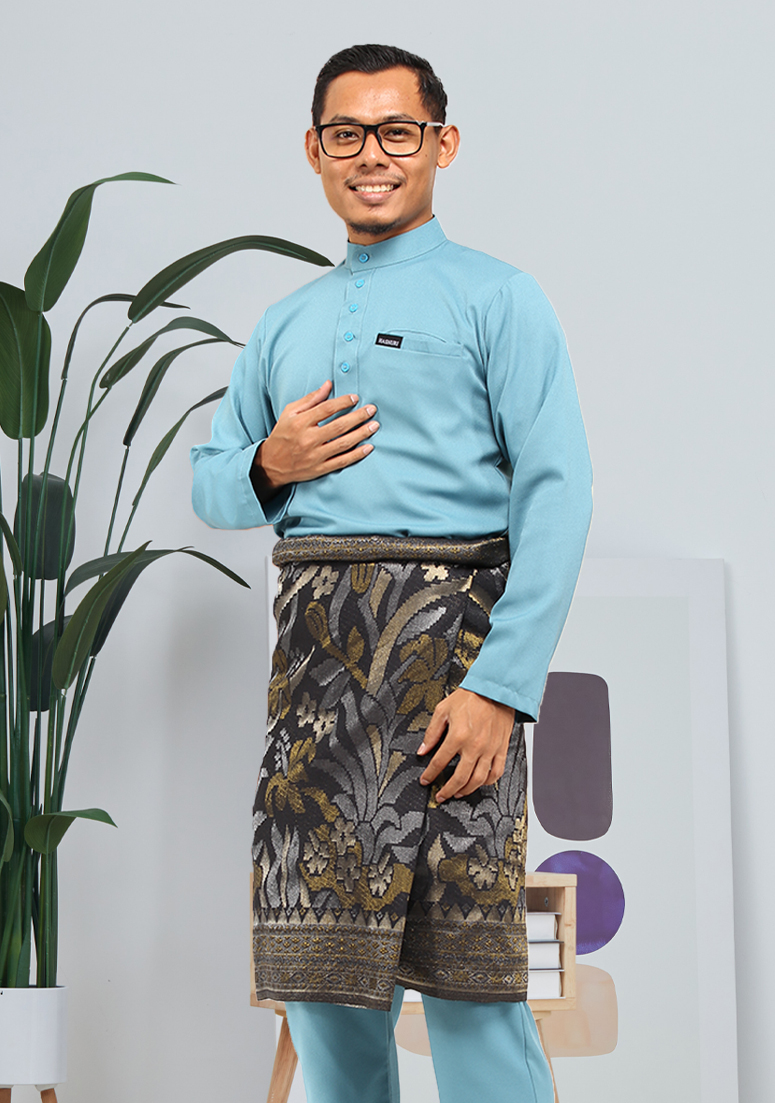 Baju Melayu Jebat - Ocean Blue