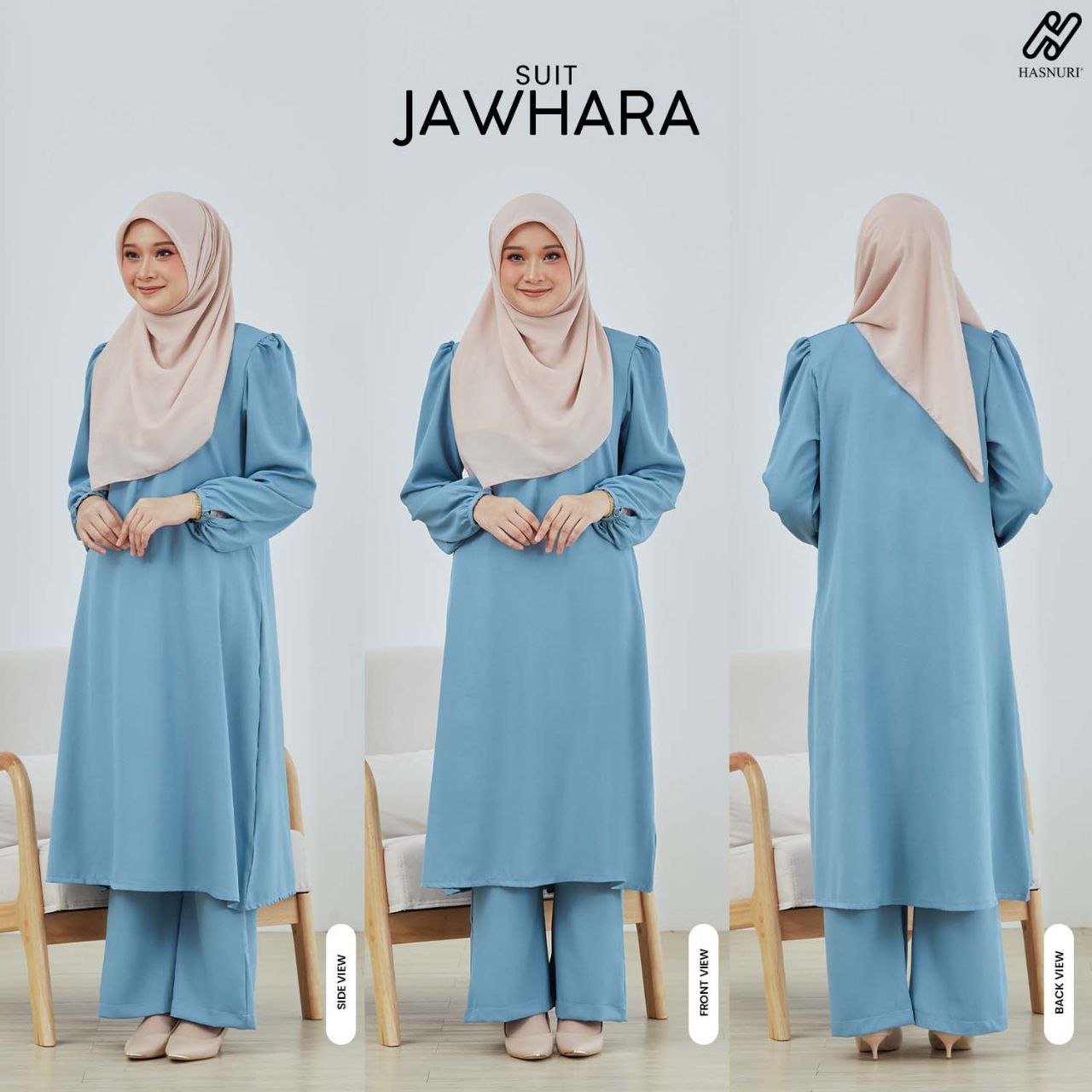 Suit Jawhara - Peach