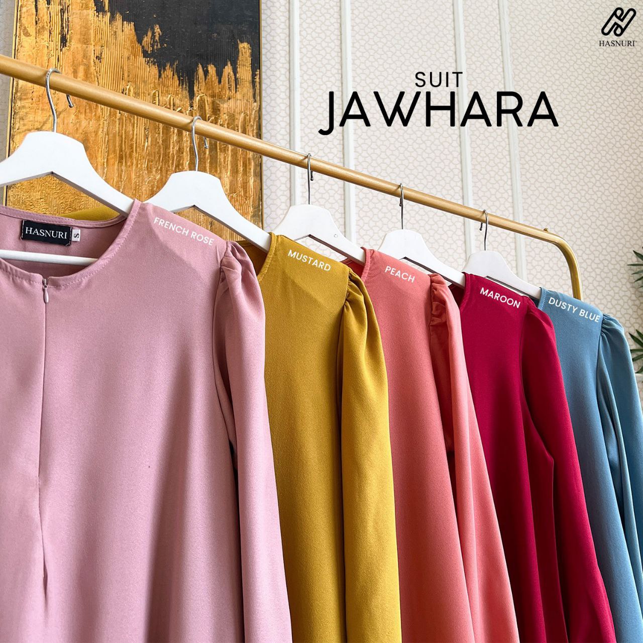 Suit Jawhara - Maroon