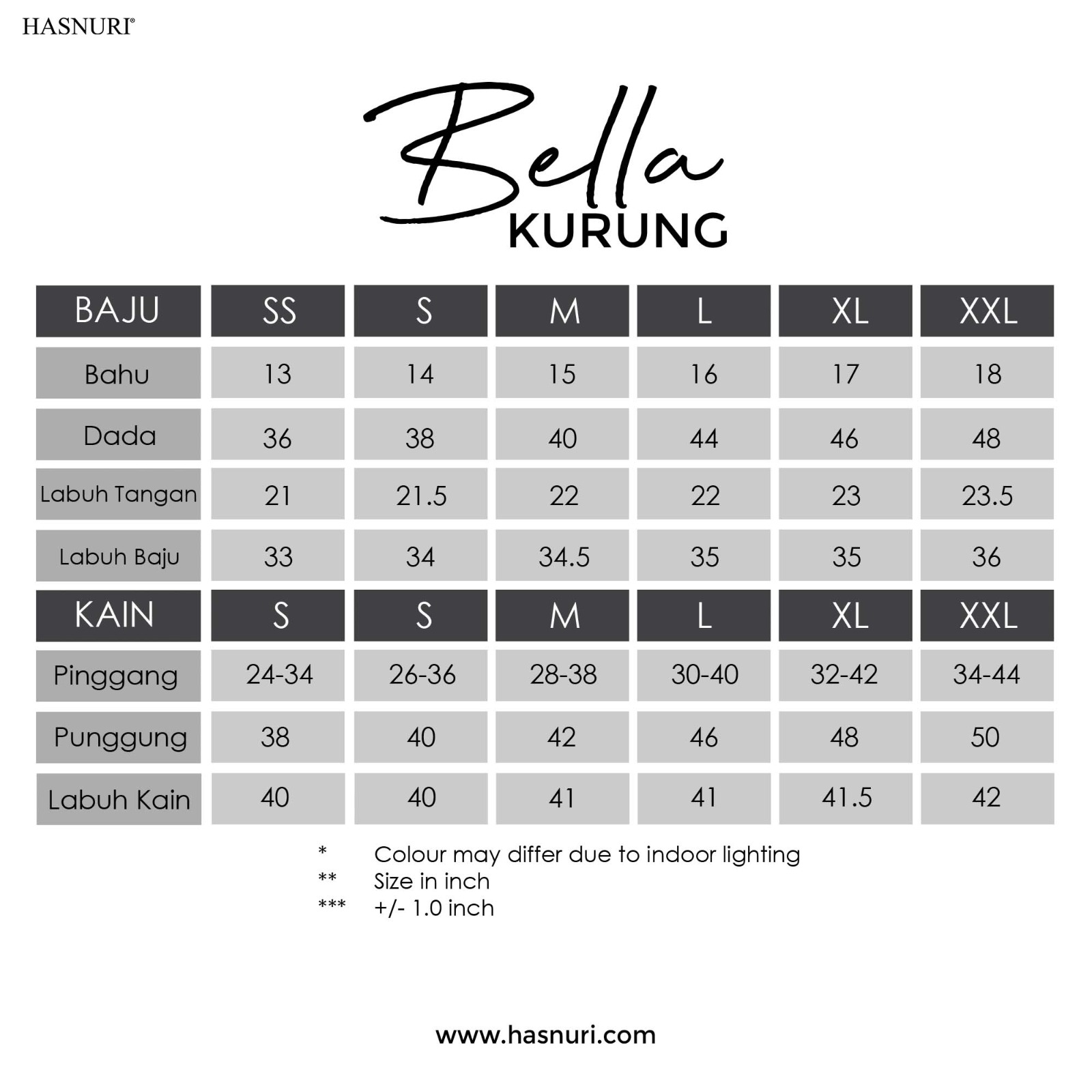 Kurung Bella - Yellow Gold