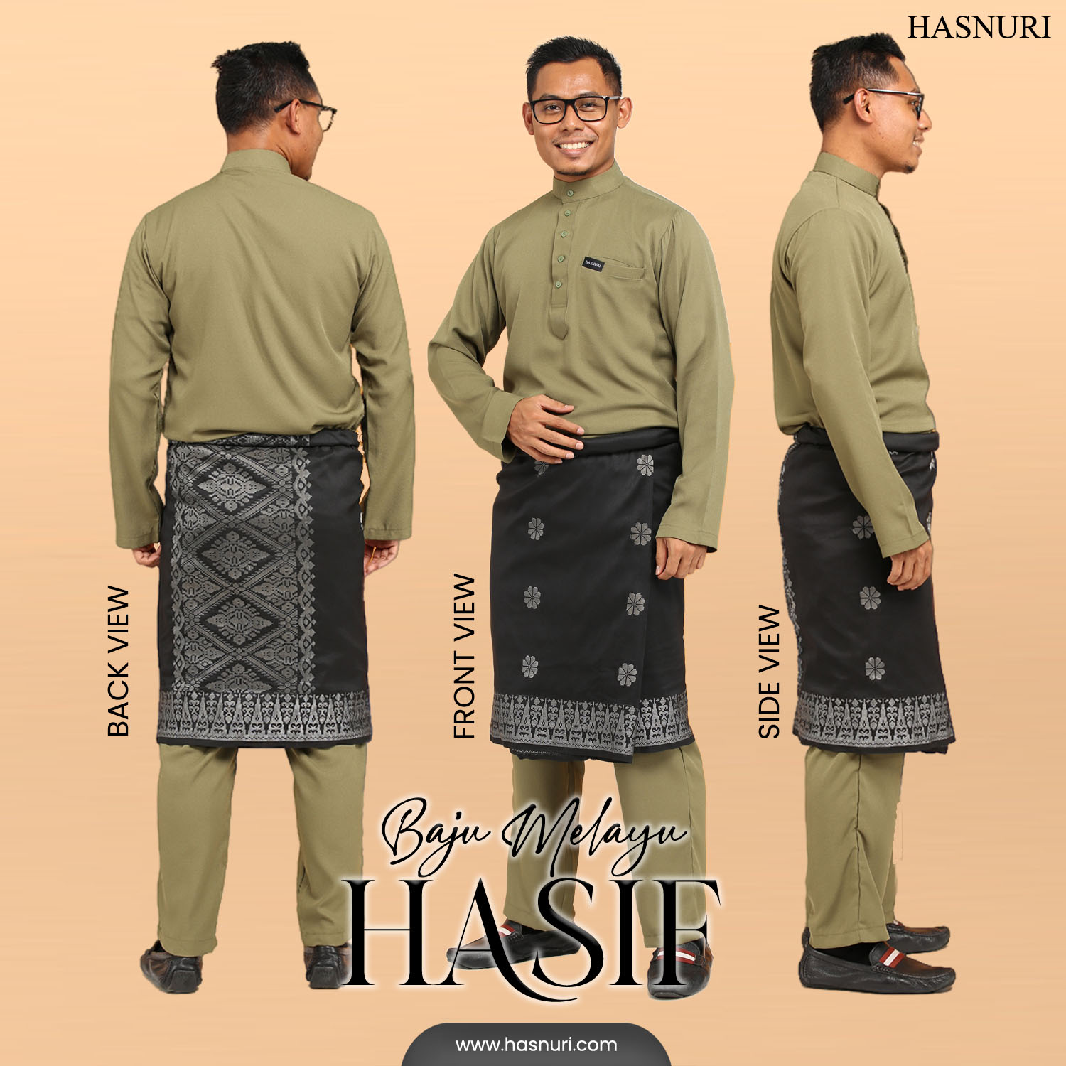 Baju Melayu Hasif Kids - Coco