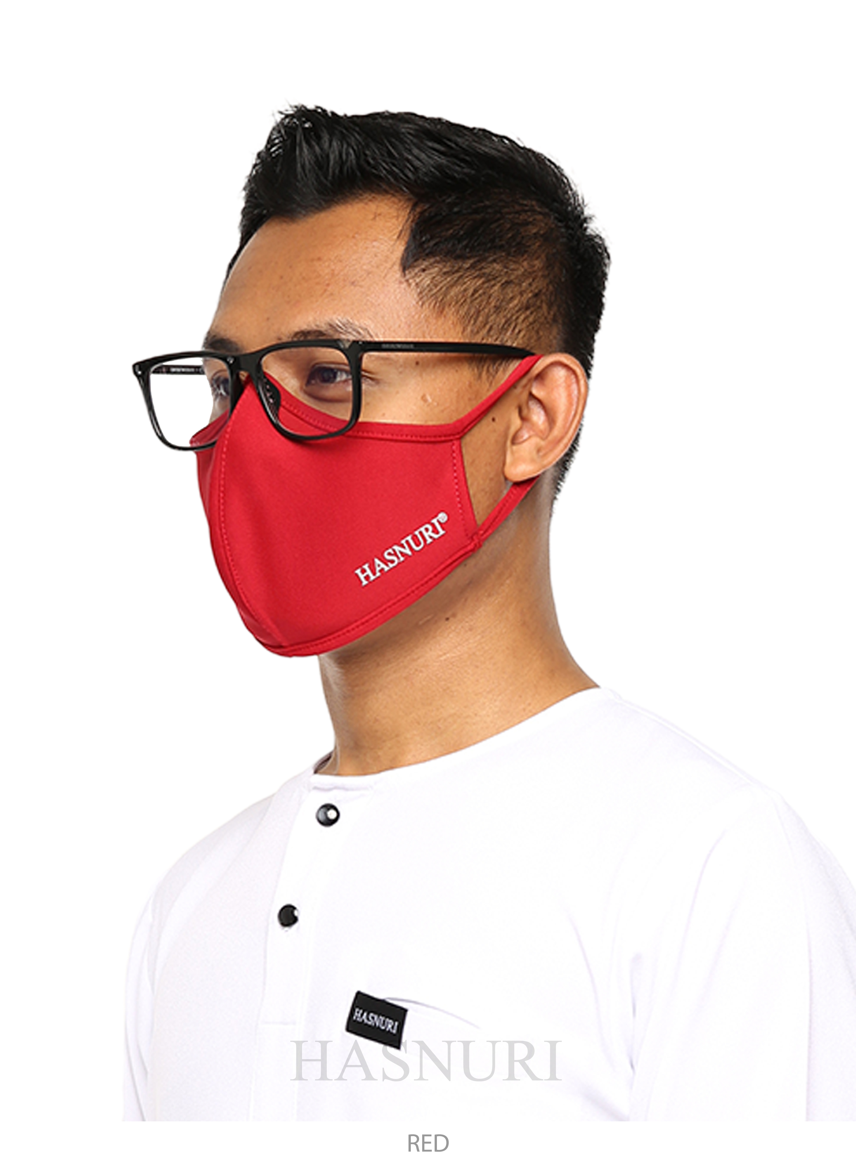Face Mask Hasnuri Men - Red&w=300&zc=1