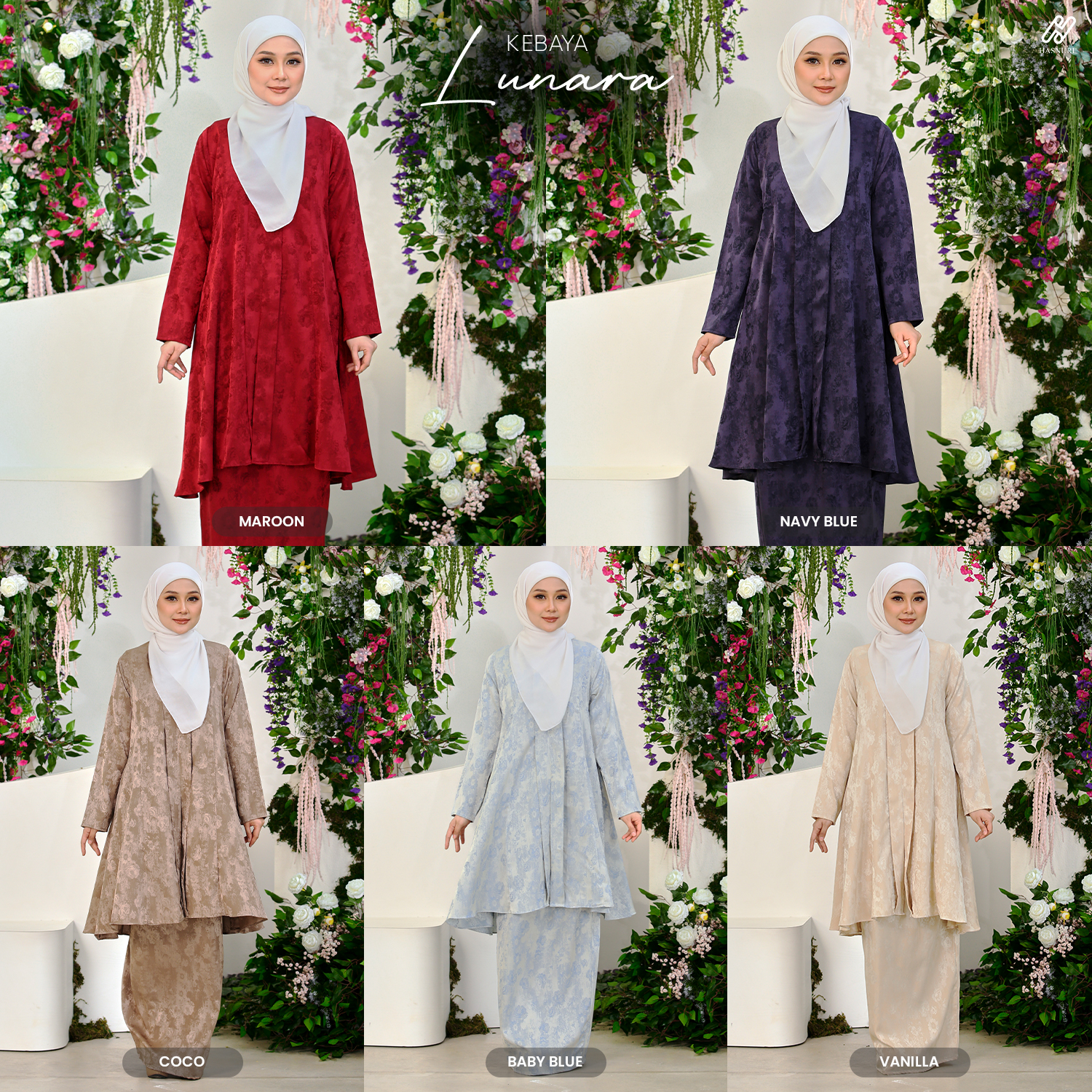 Kebaya Lunara - Navy Blue