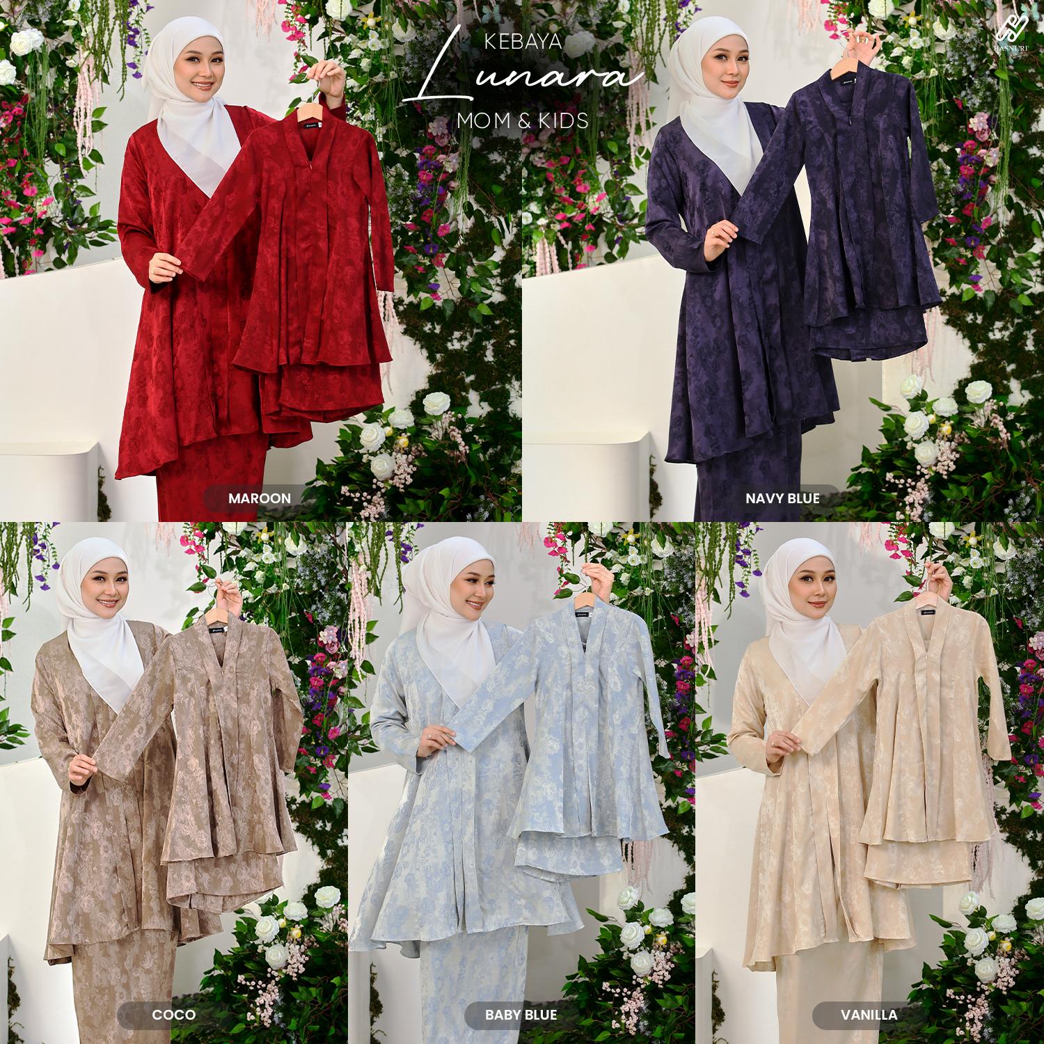 Kebaya Lunara Kids - Baby Blue