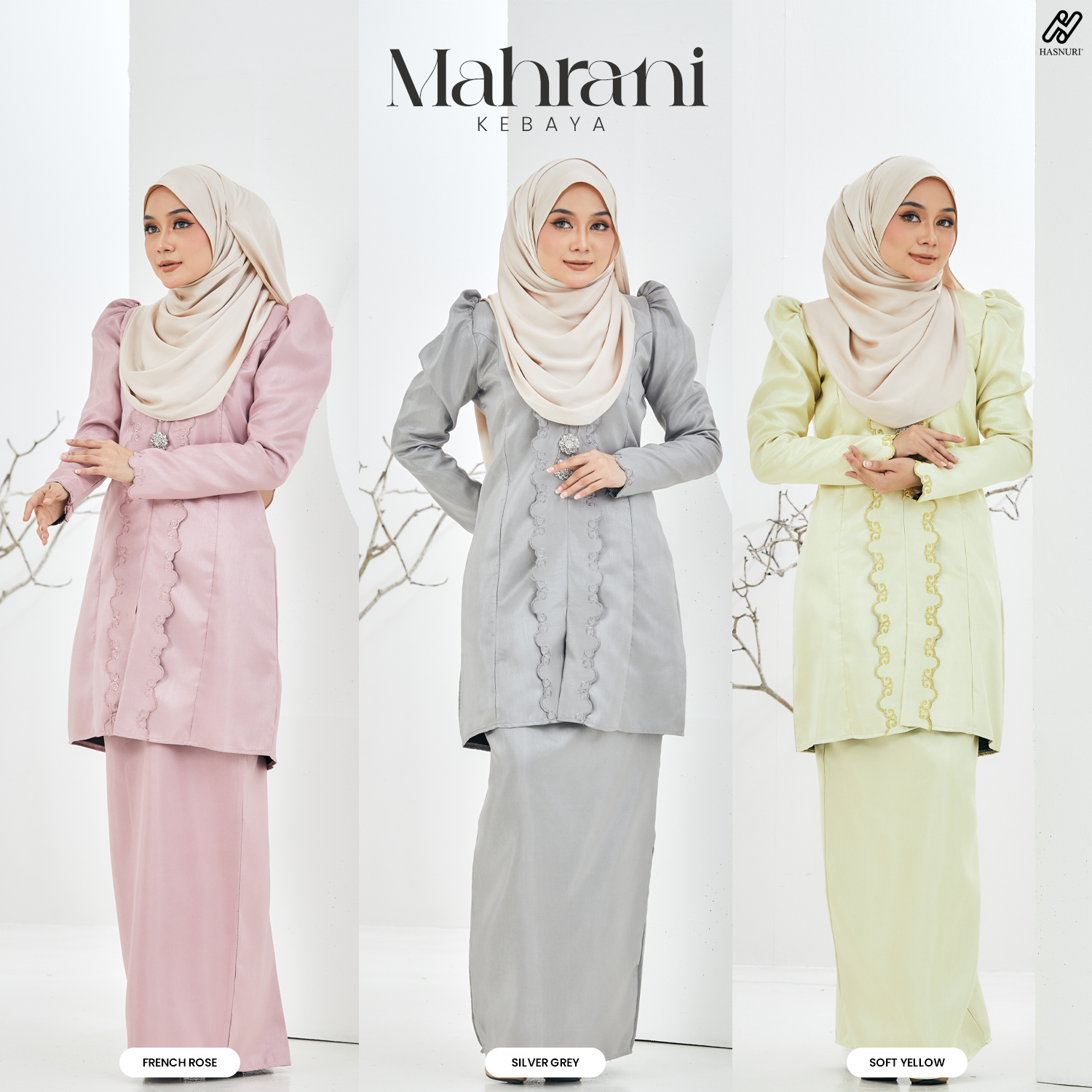 Kebaya Mahrani - French Rose