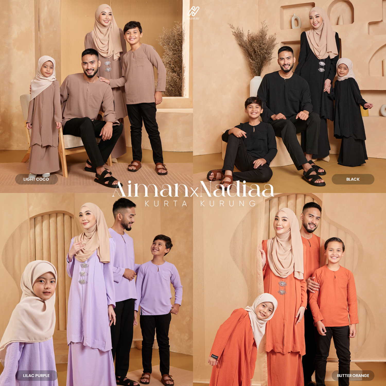Kurta Aiman Kids - Butter Orange