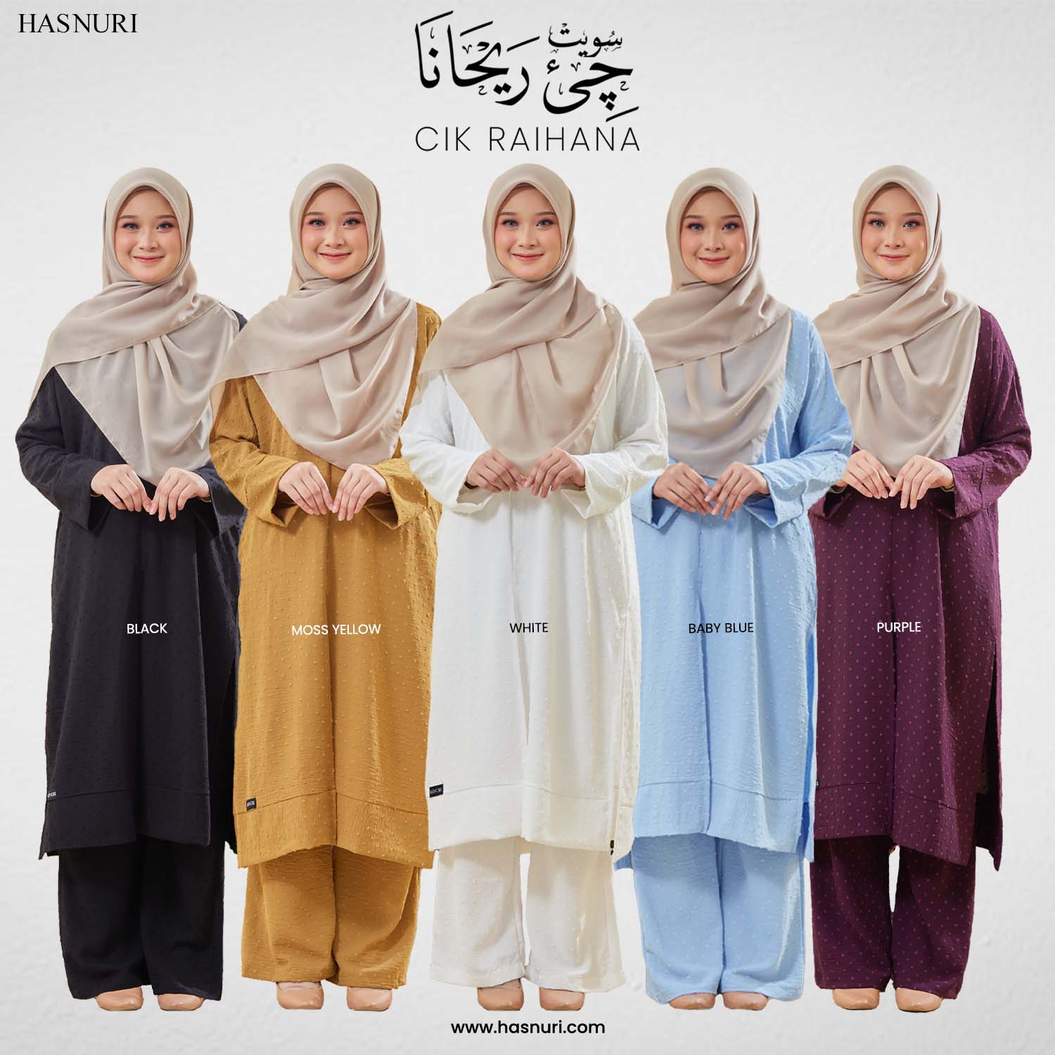 Suit Cik Raihana - Purple