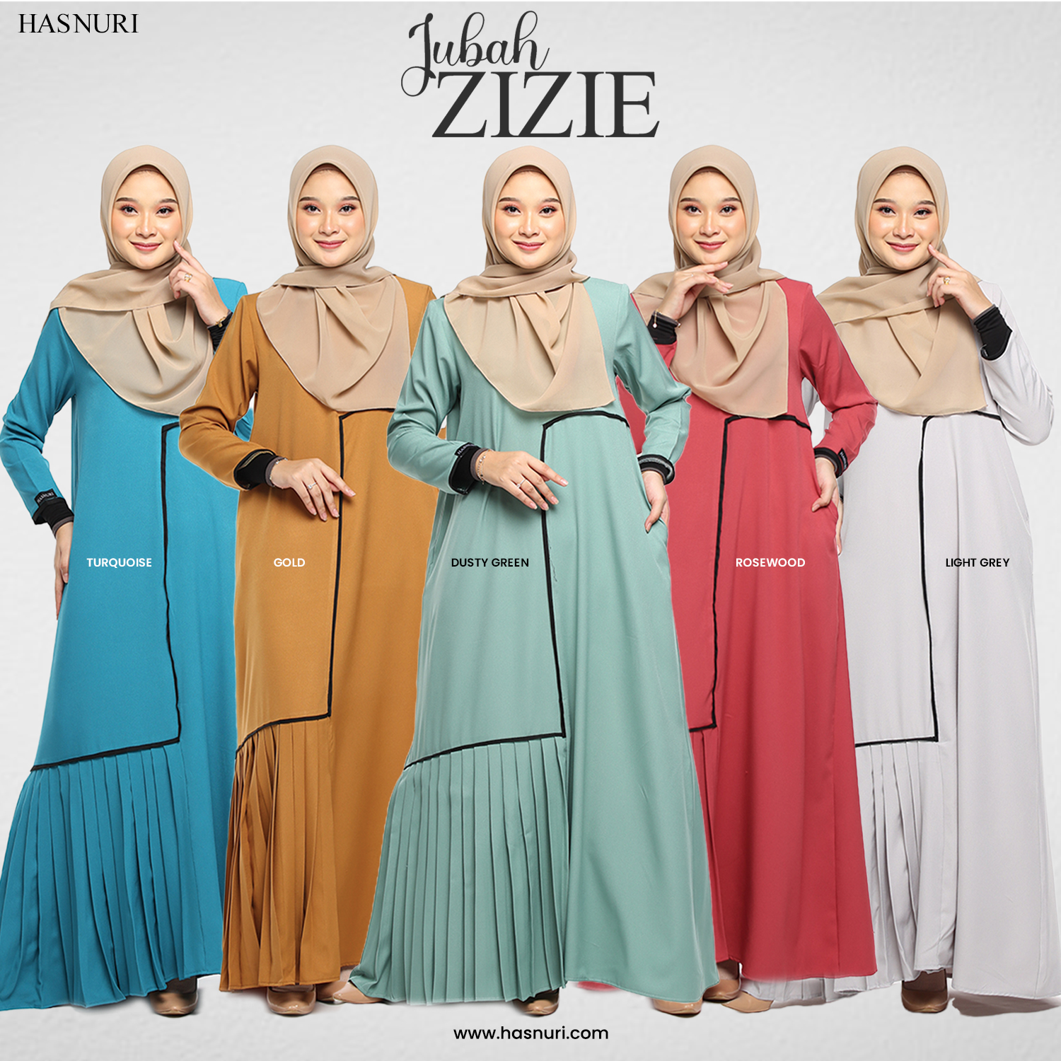 Jubah Zizie - Gold