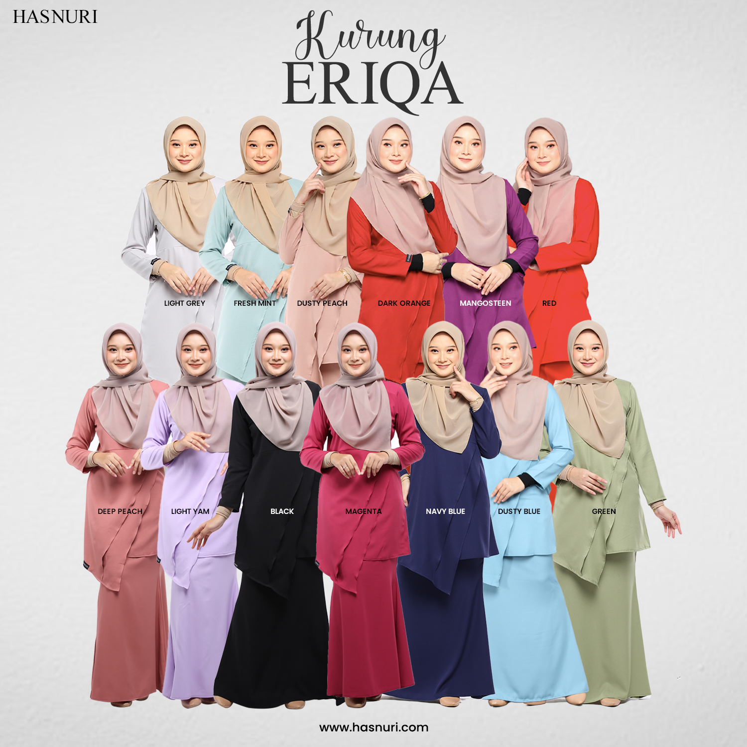 Kurung Eriqa - Red