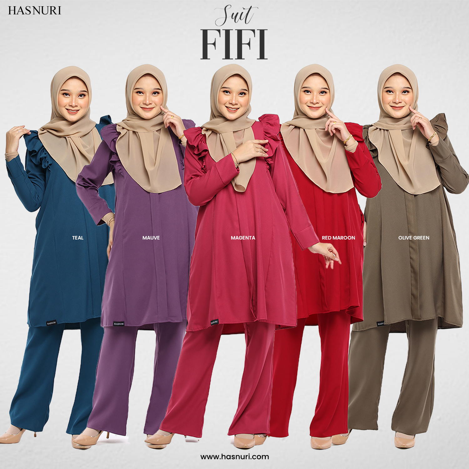 Suit Fifi - Red Maroon