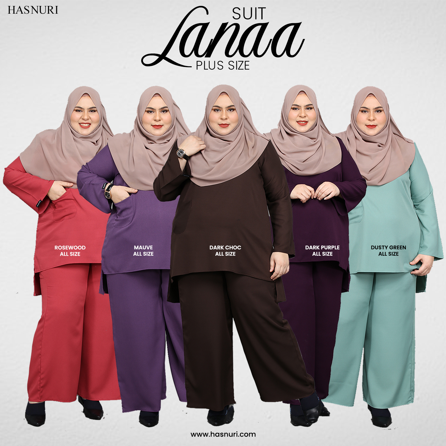 Suit Lanaa Plus Size - Mauve