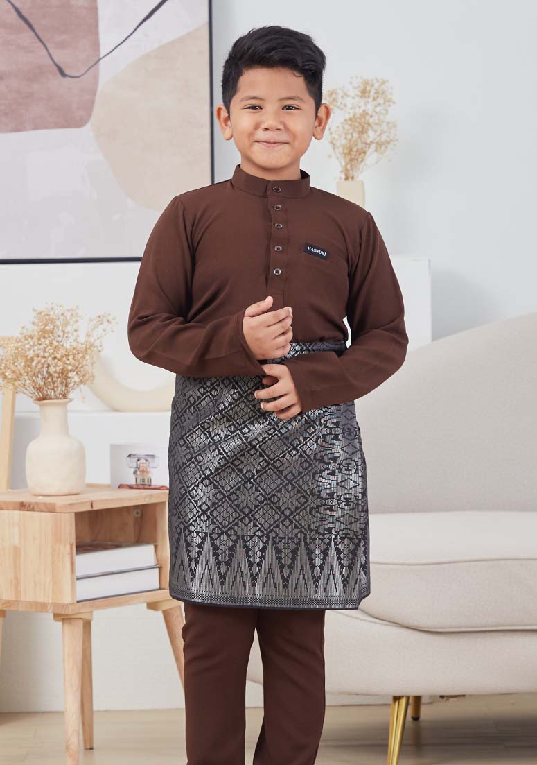 Baju Melayu Fattah Kids - Dark Choc&w=300&zc=1