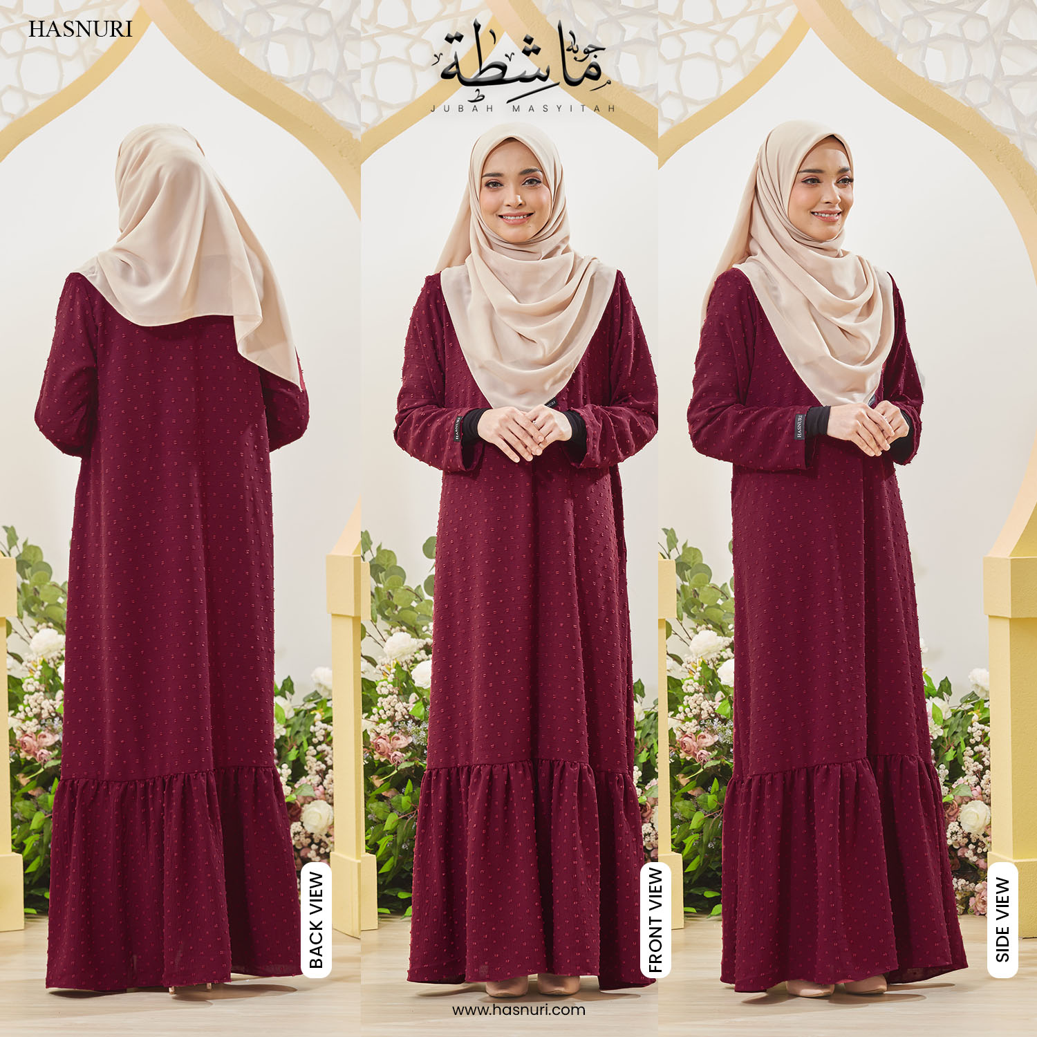 Jubah Masyitah - Deep Peach