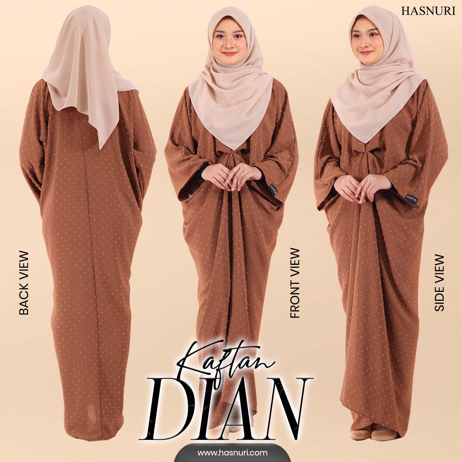 Kaftan Dian - Olive Green
