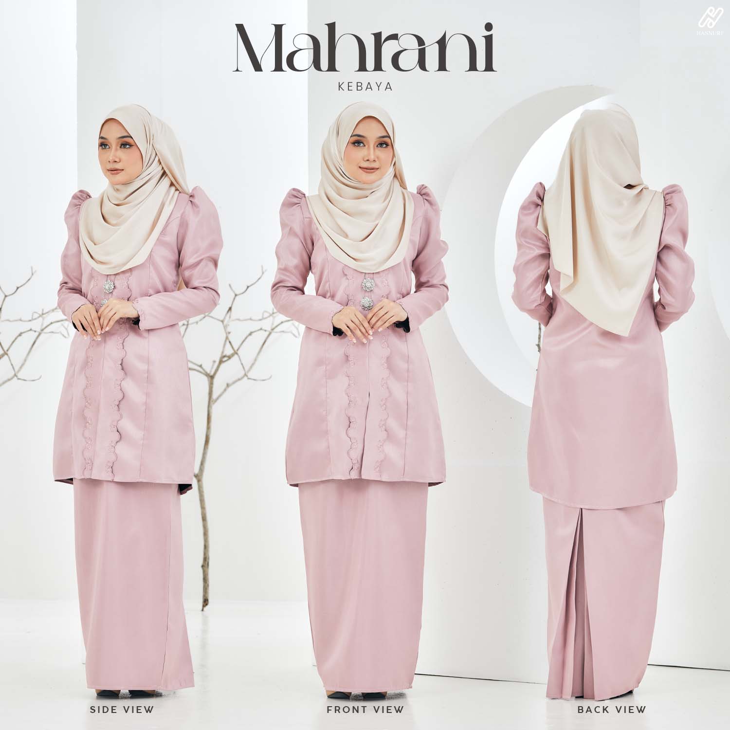 Kebaya Mahrani - French Rose