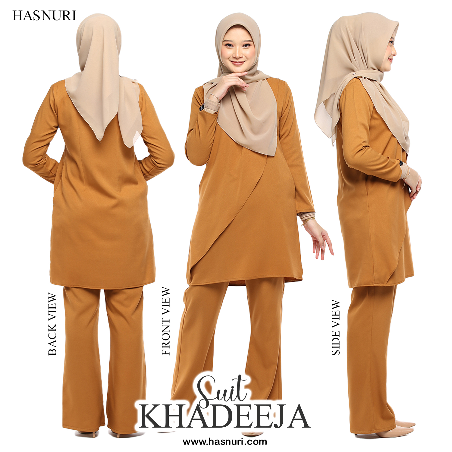 Suit Khadeeja - Maroon