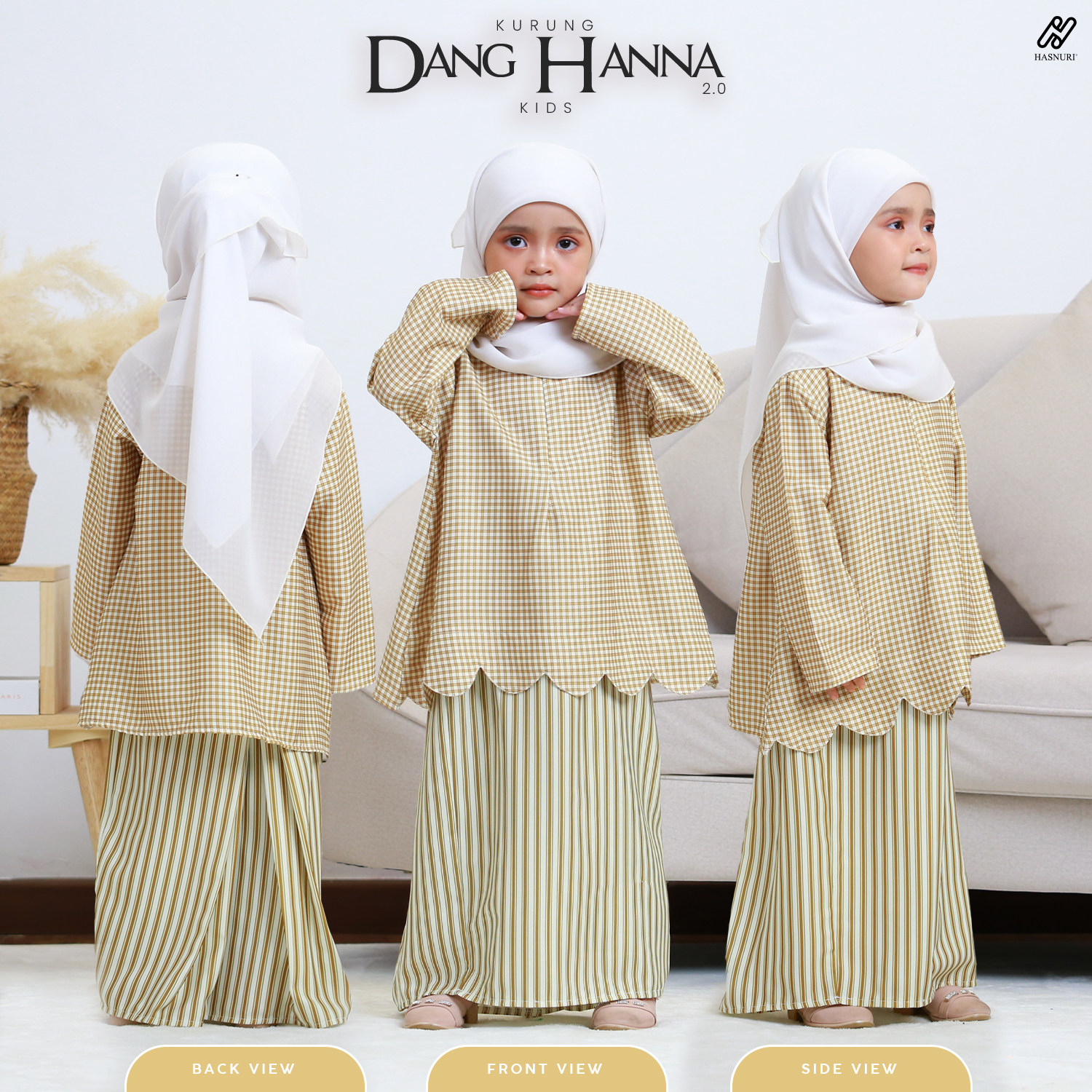 Kurung Dang Hanna Kids 2.0 - Green