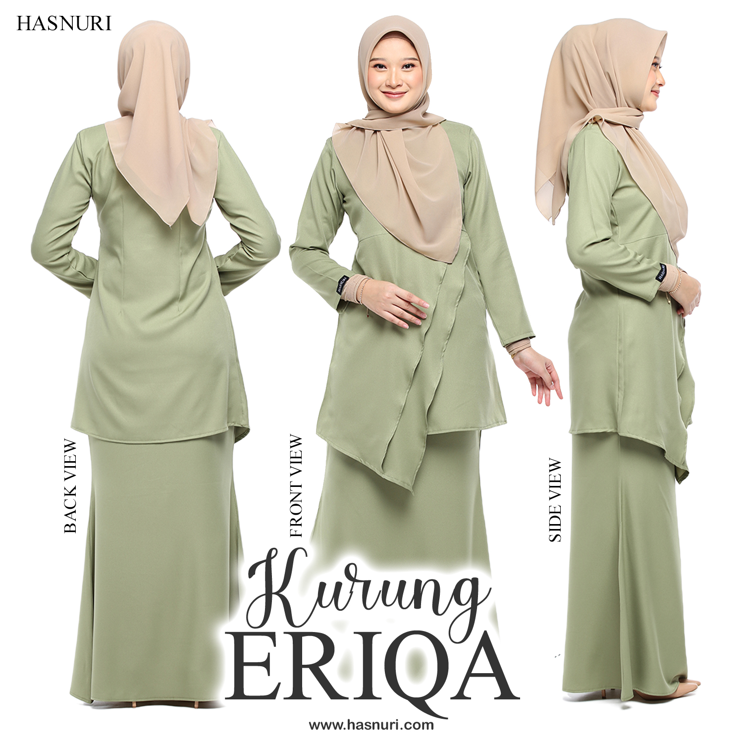 Kurung Eriqa - Dark Orange