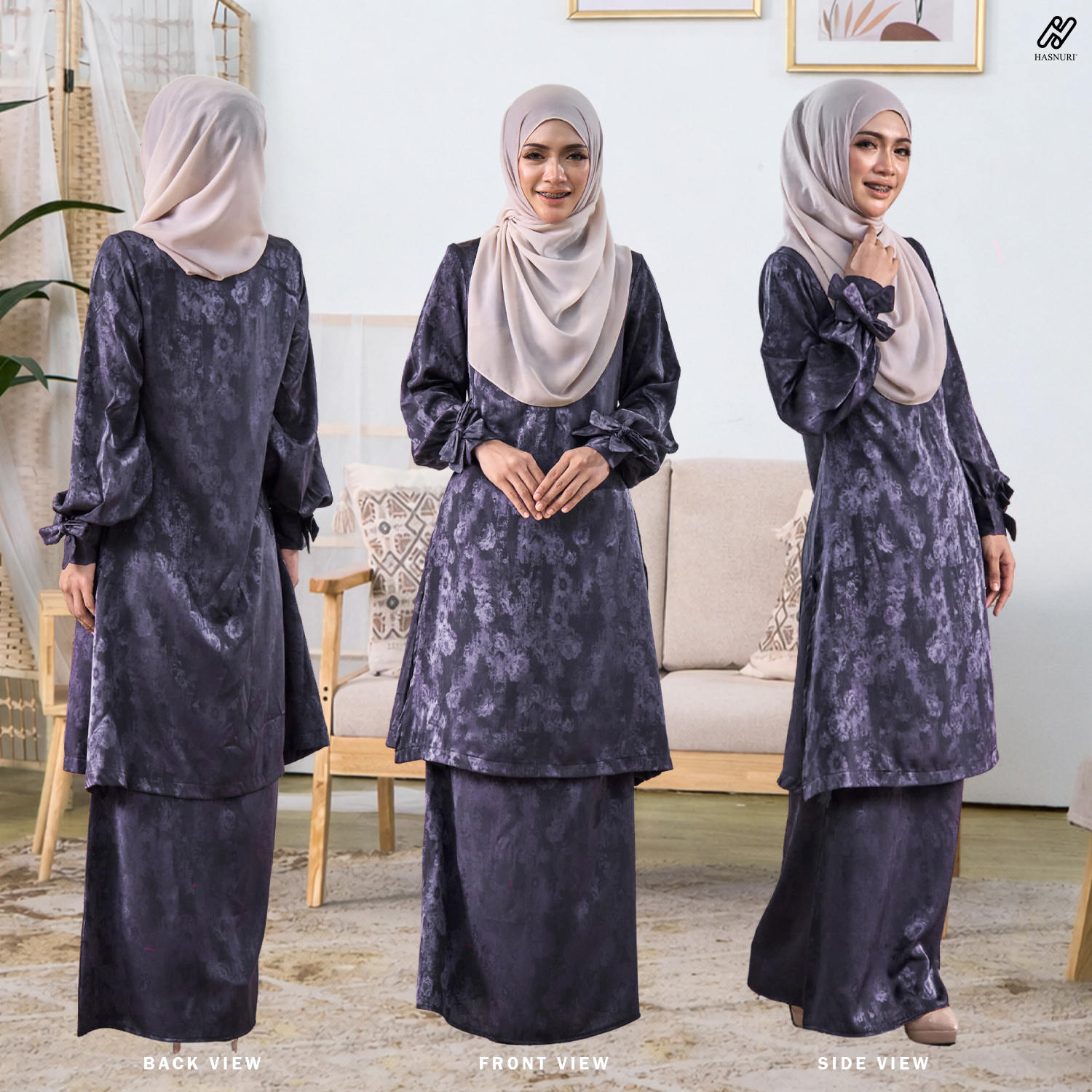 Kurung Inara - Maroon