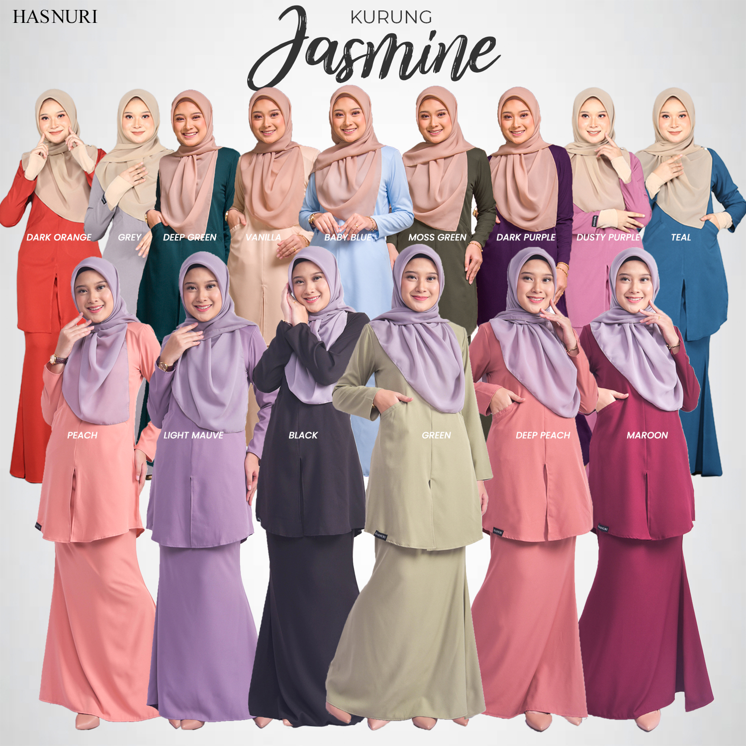 Kurung Jasmine - Vanilla