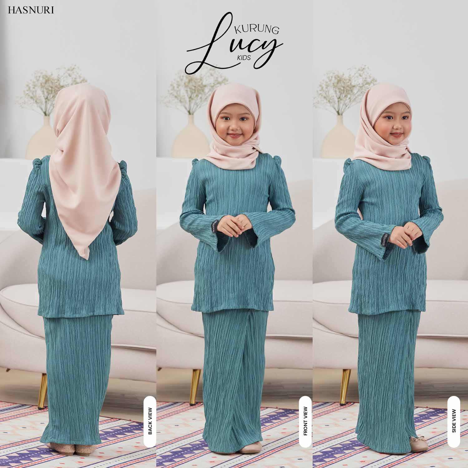 Kurung Lucy Kids - Butter Yellow