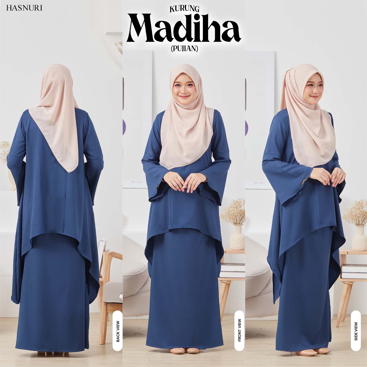 Kurung Madiha - Moss Yellow