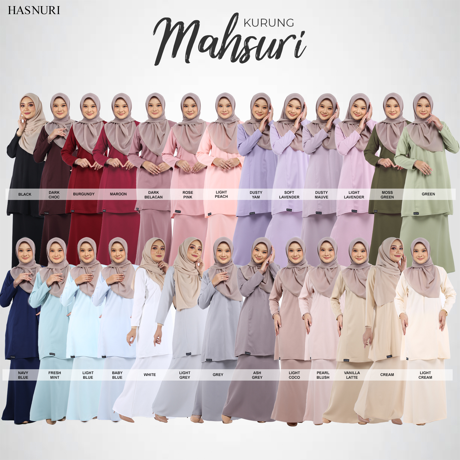 Kurung Mahsuri - Moss Green