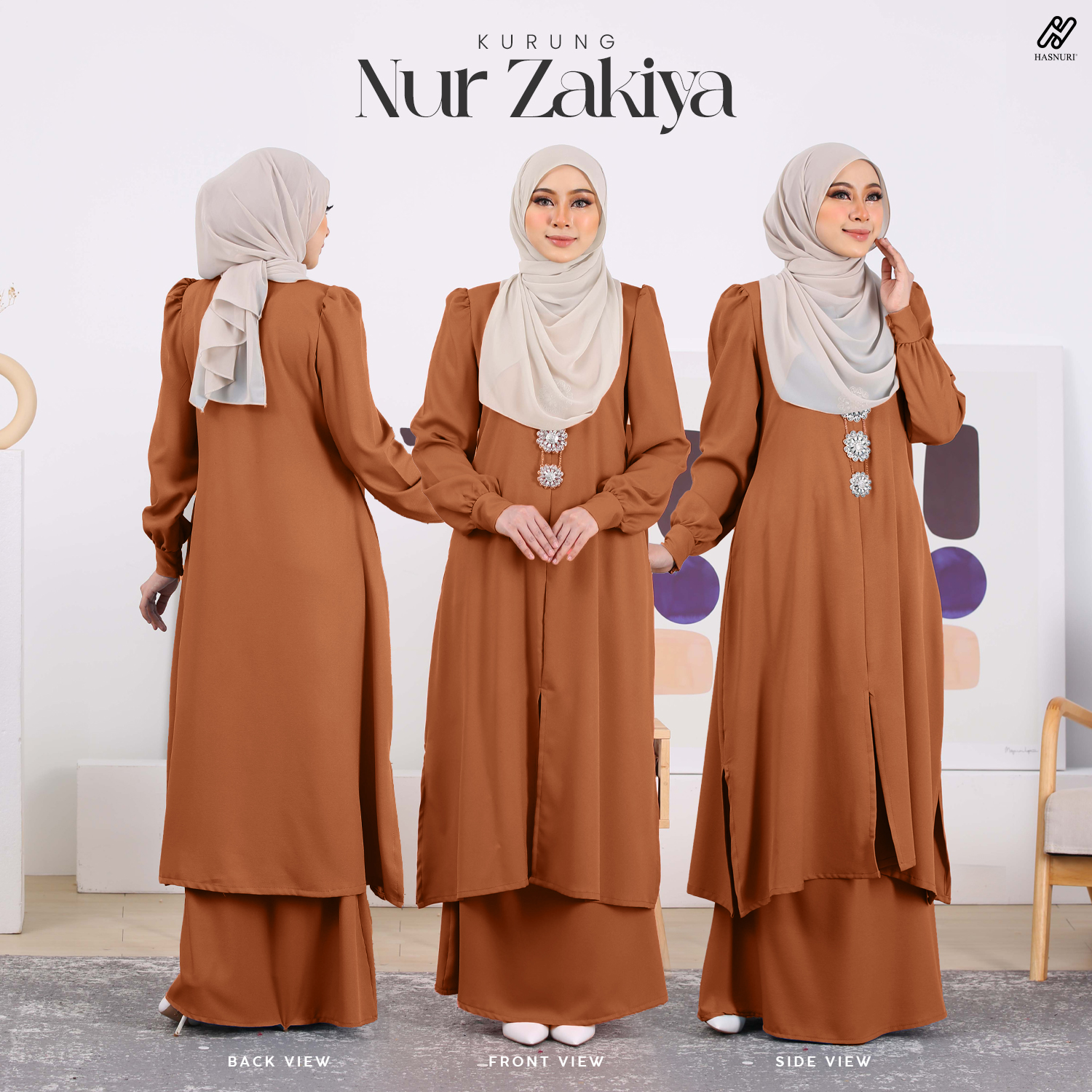 Kurung Nur Zakiya - Dark Belacan