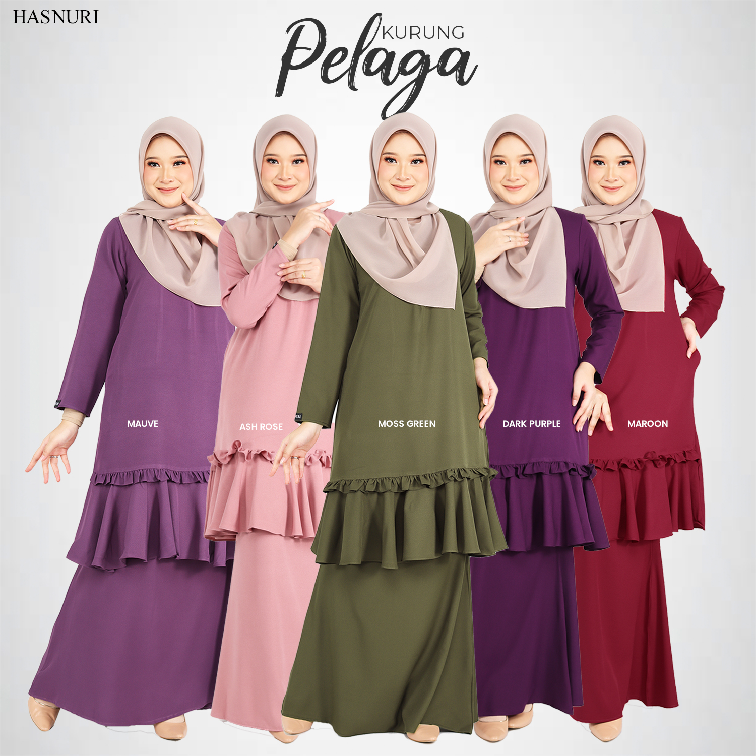 Kurung Pelaga - Mauve