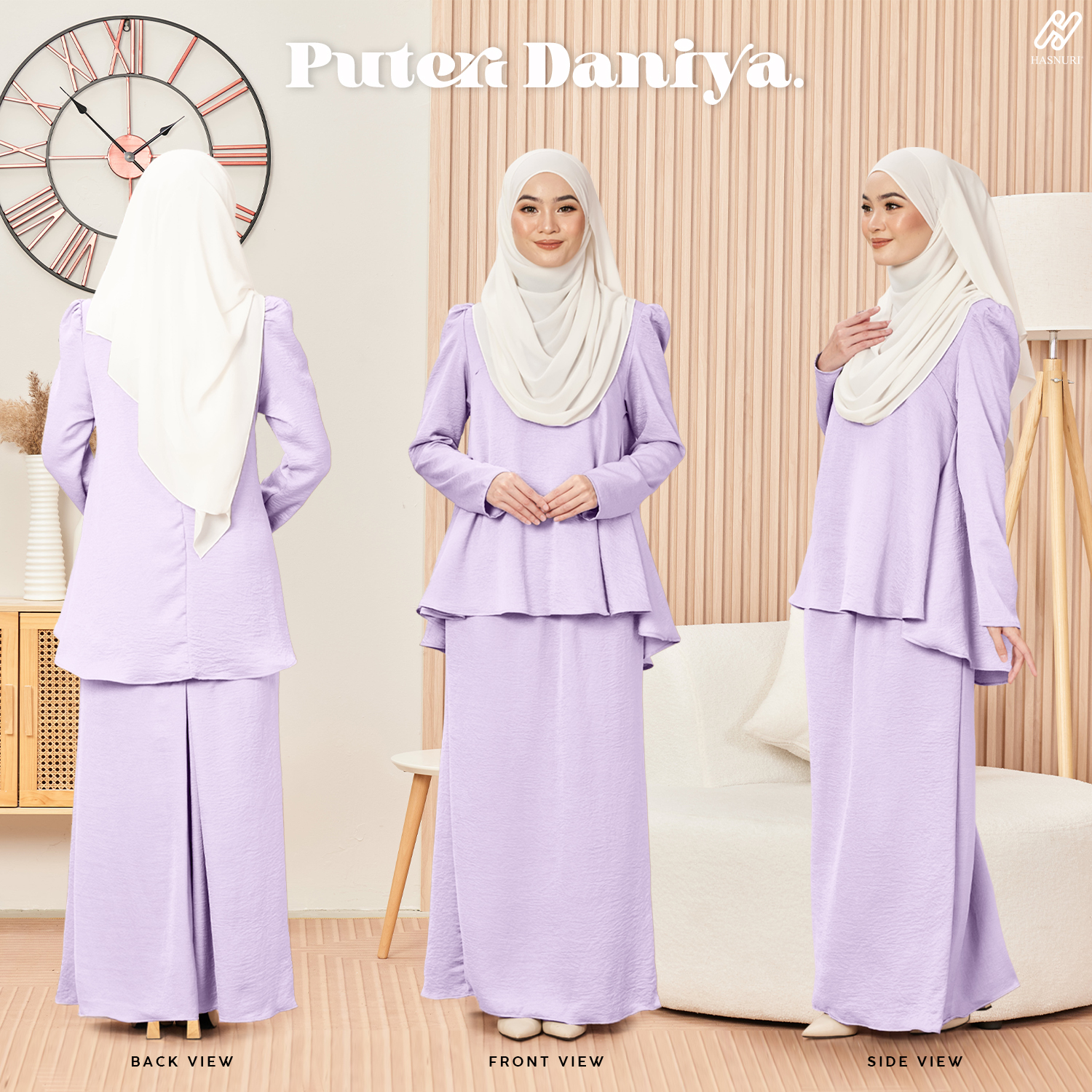 Kurung Puteri Daniya - Lilac Purple