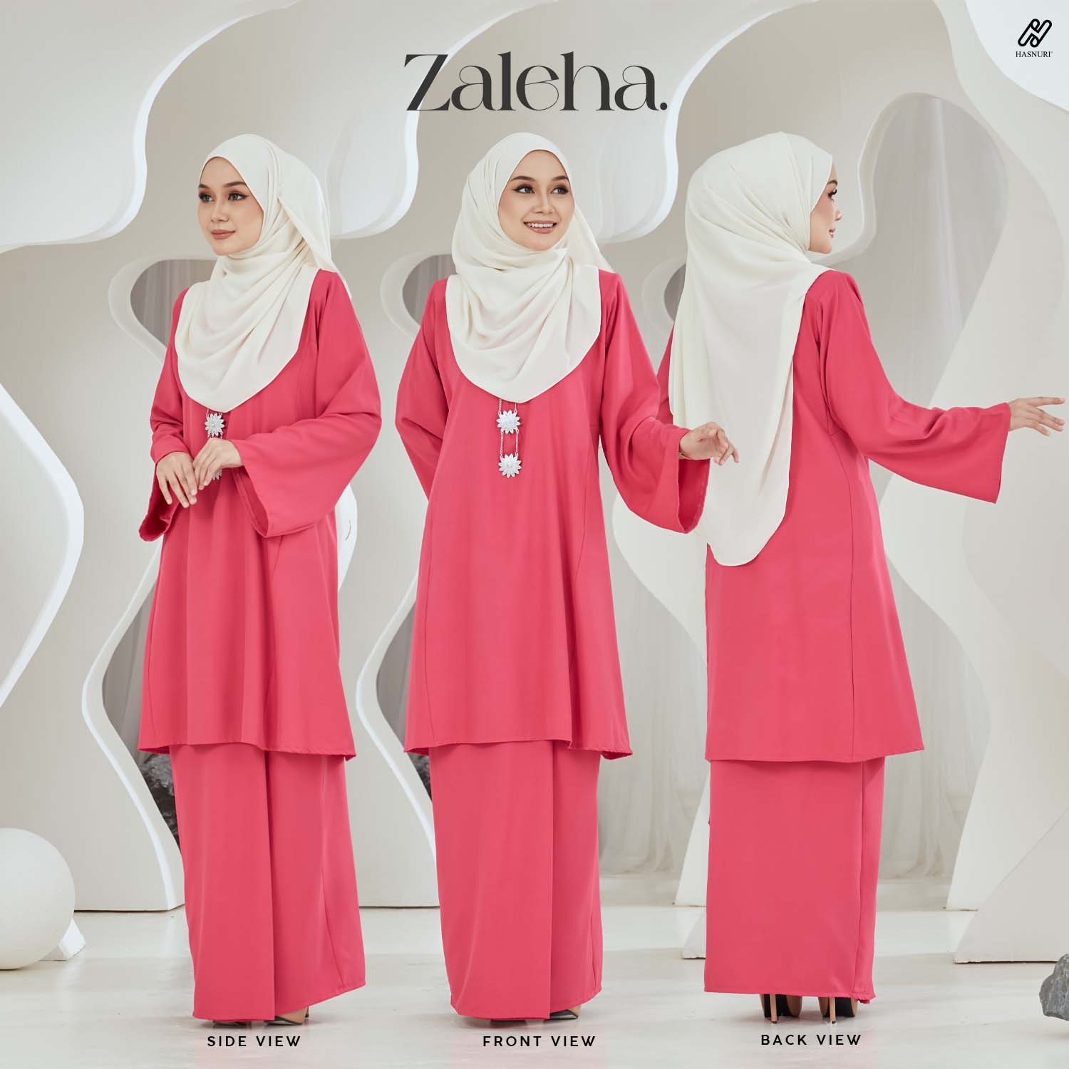 Kurung Zaleha - Dark Orange