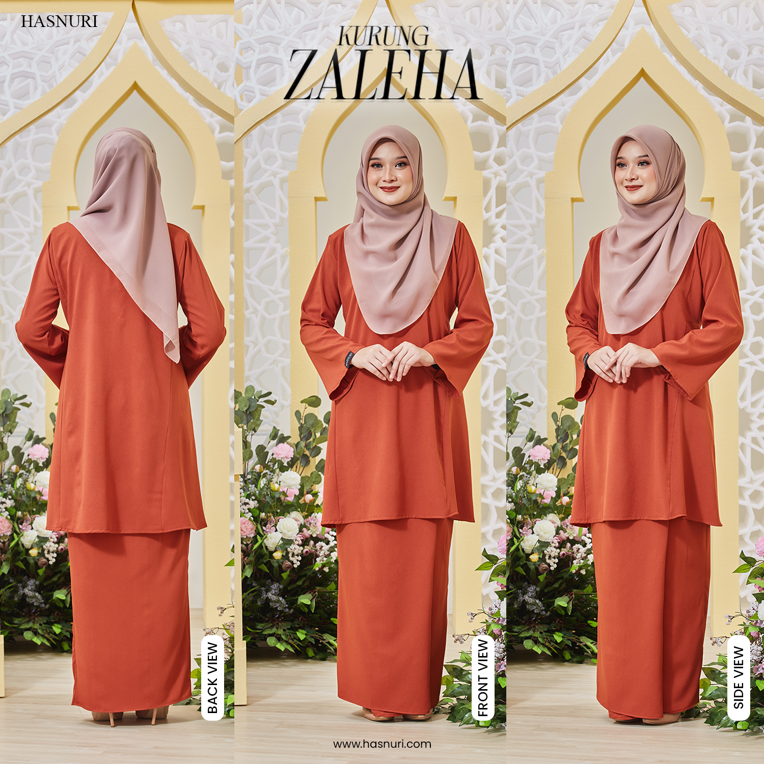 Kurung Zaleha - Plum