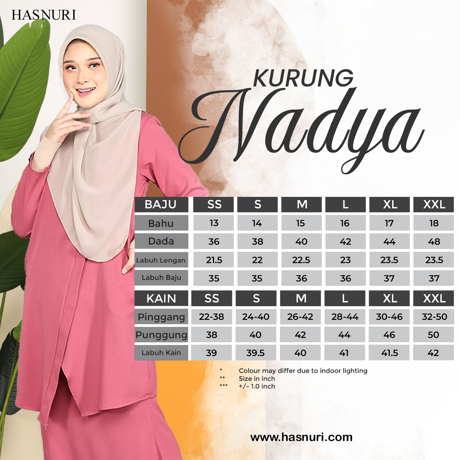 Kurung Nadya - Spruce Grey