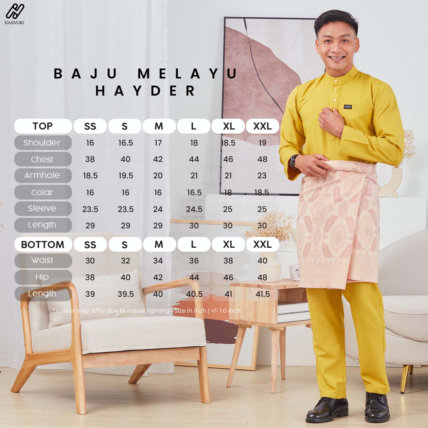 Baju Melayu Hayder - Light Grey