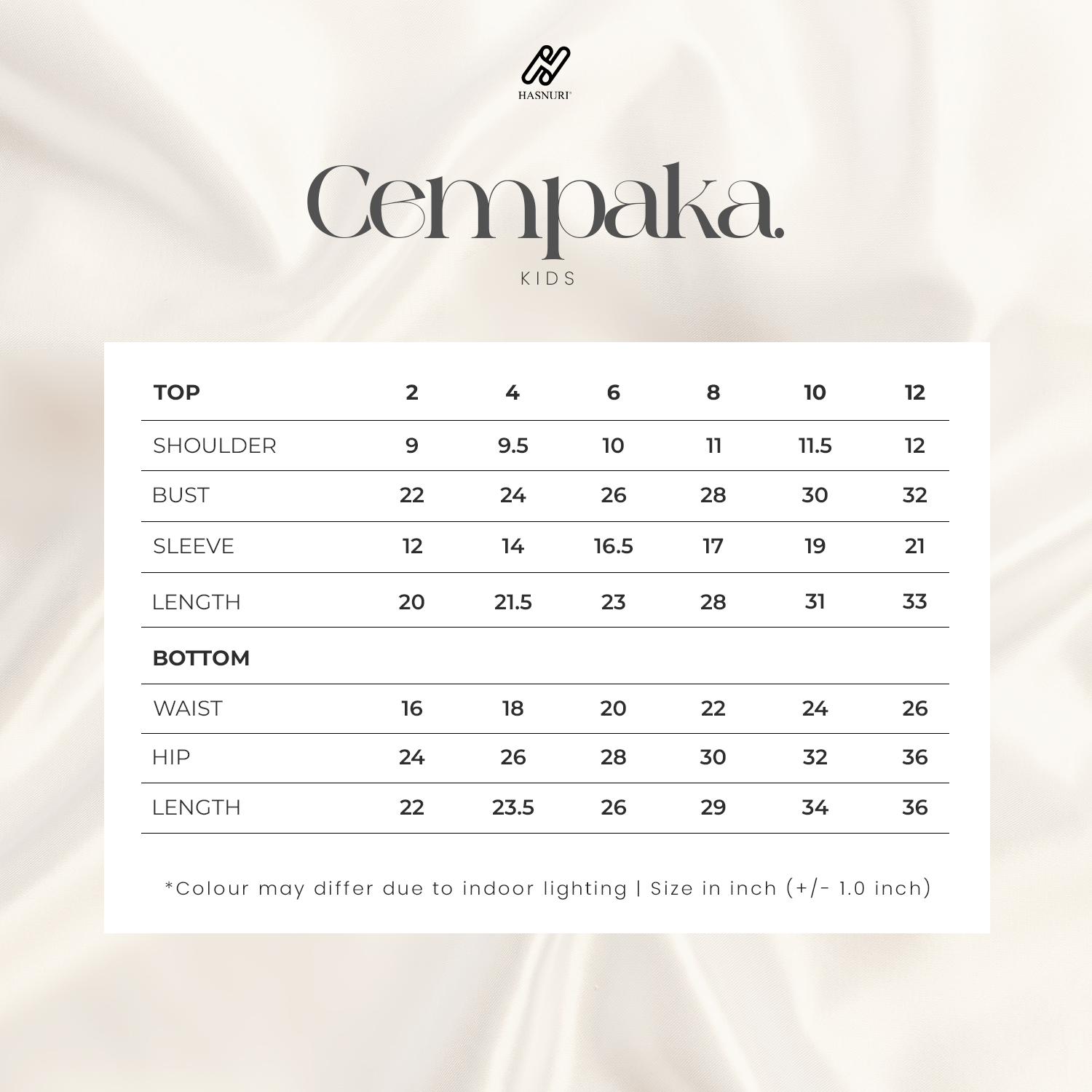 Kurung Cempaka Kids - Black