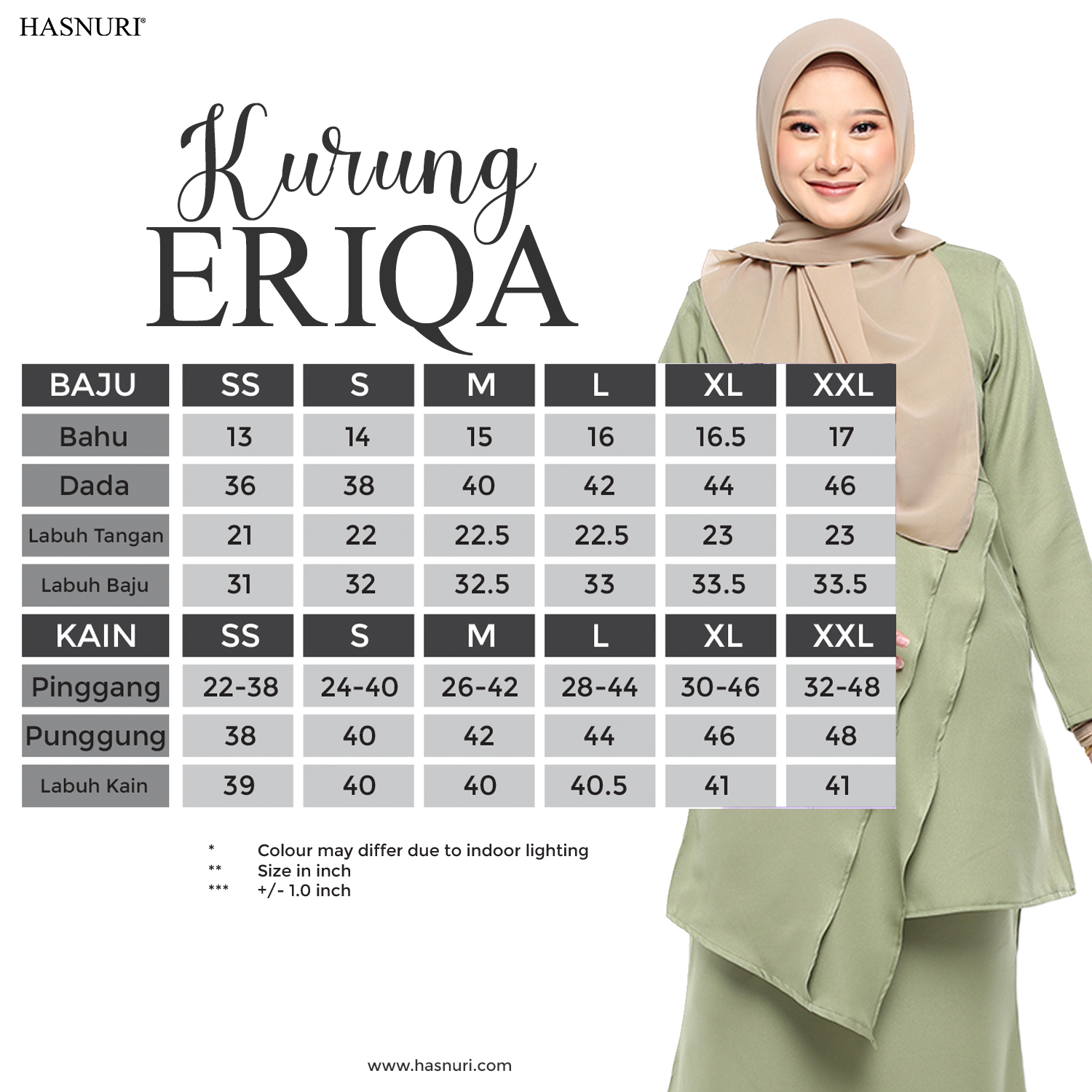 Kurung Eriqa - Red