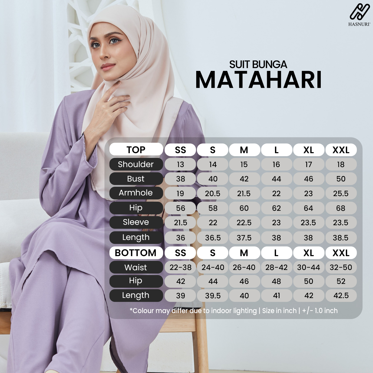 Suit Bunga Matahari - Maroon