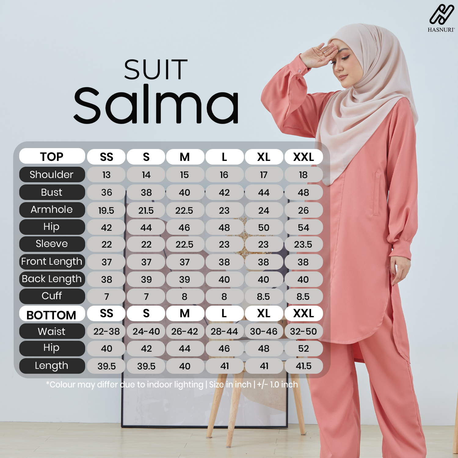 Suit Salma - Dark Brown