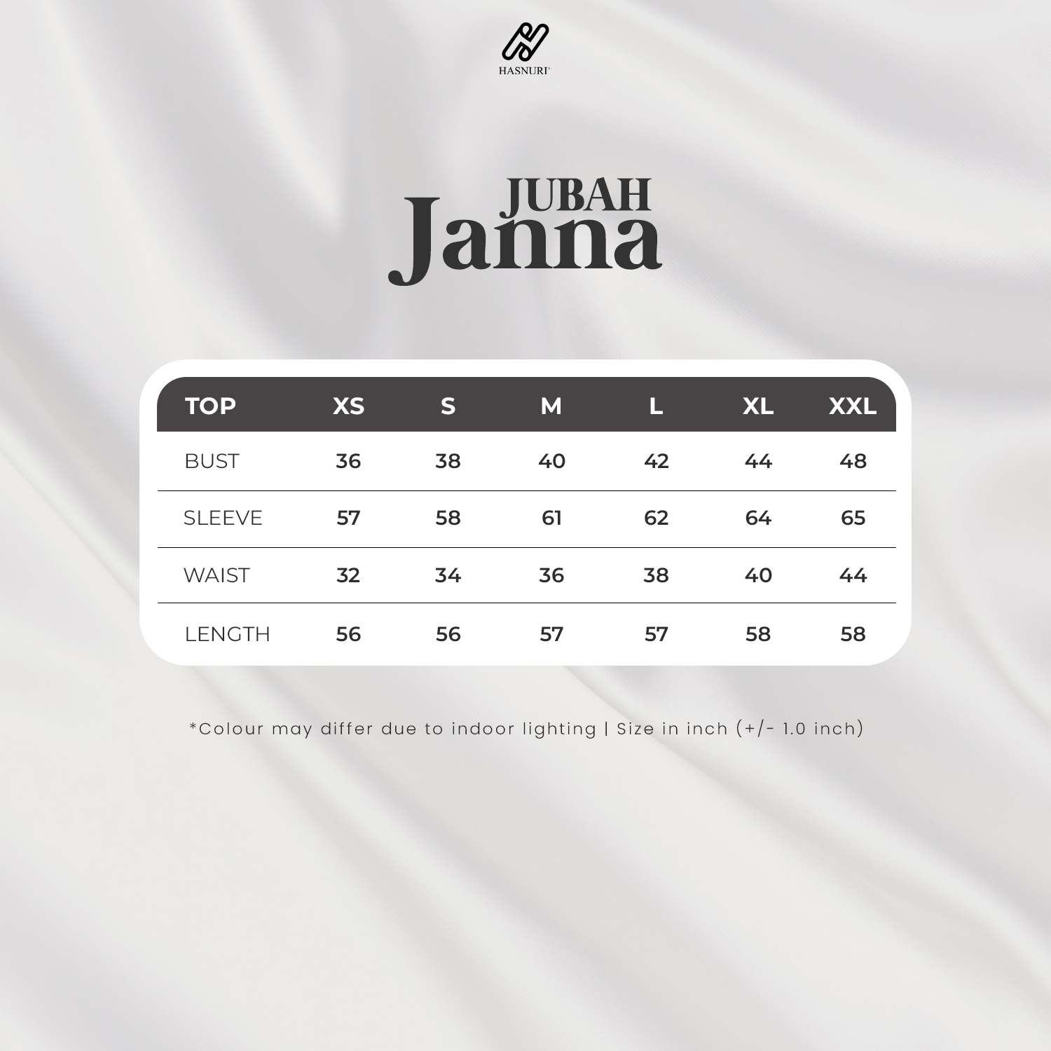 Jubah Janna - Ash Rose