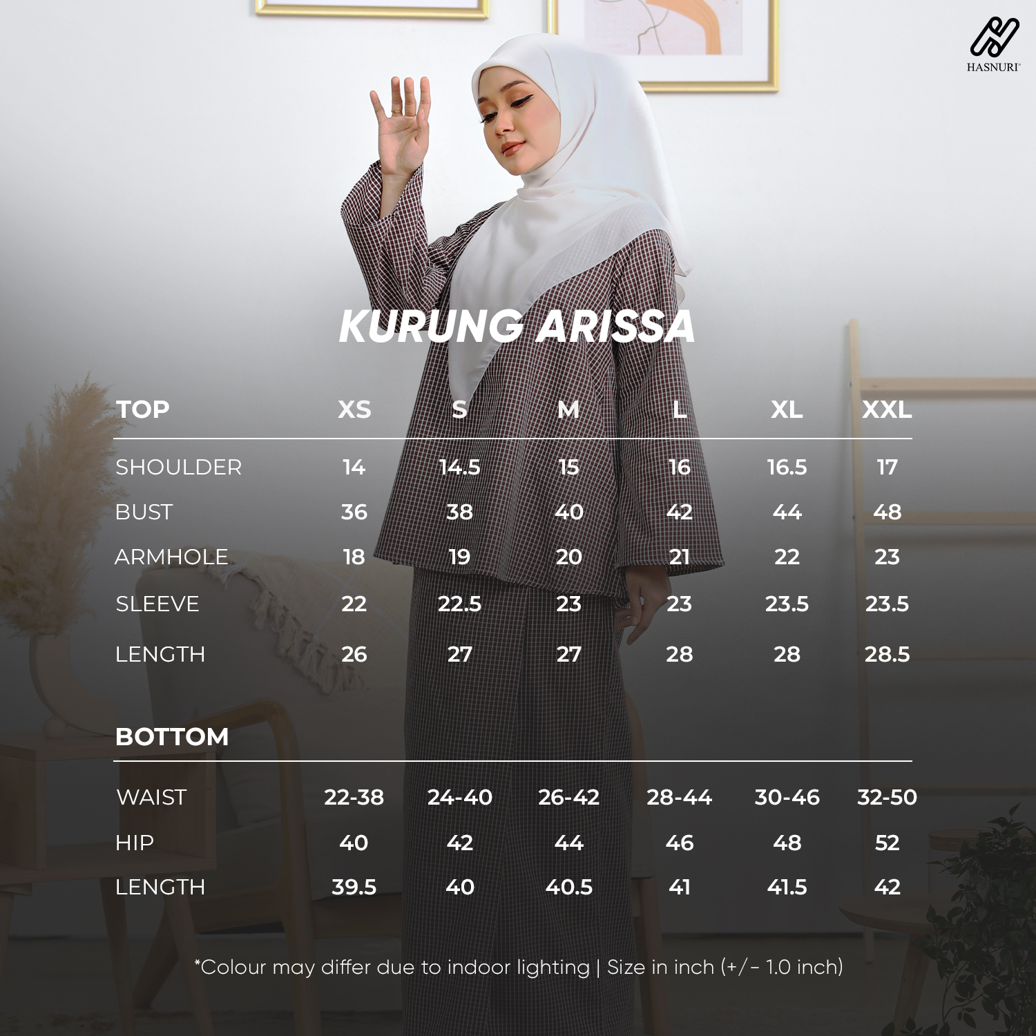 Kurung Arissa - Brown