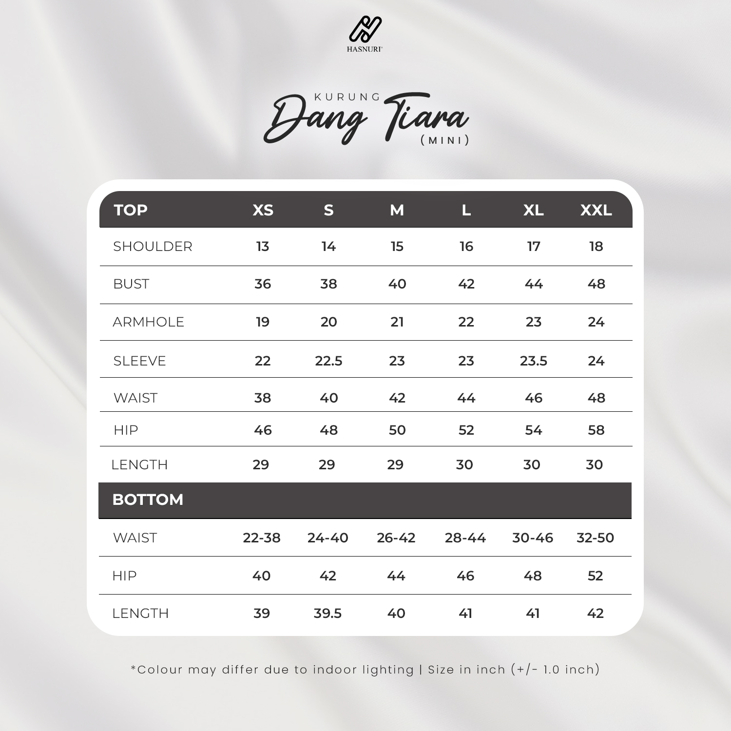 Kurung Dang Tiara Mini - Black