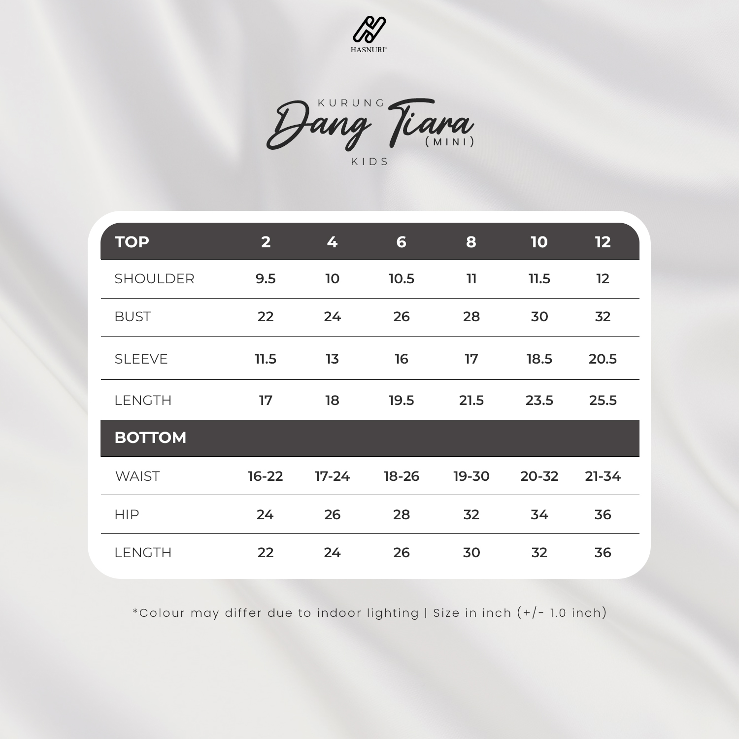 Kurung Dang Tiara Mini Kids - Sage Green