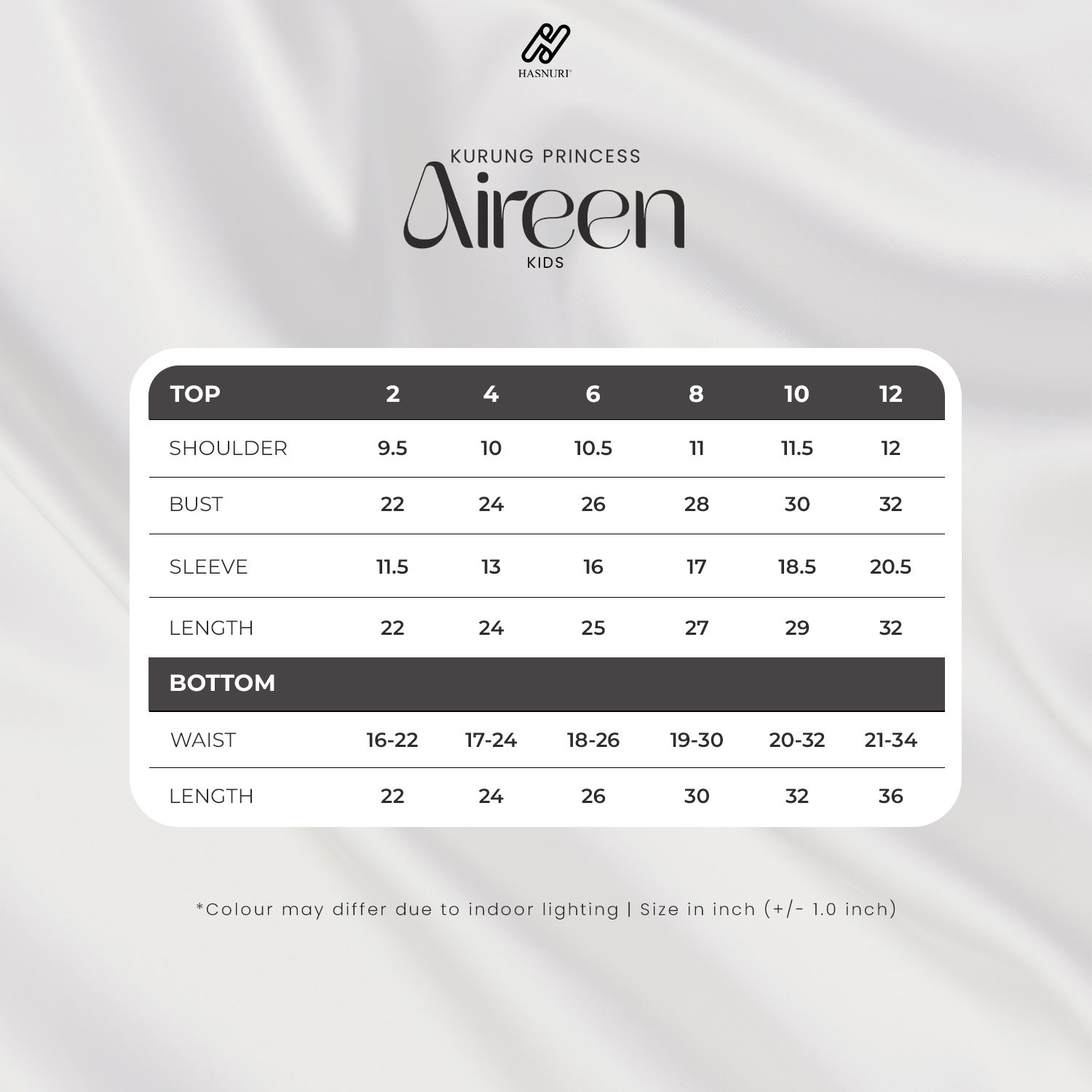 Kurung Princess Aireen Kids - Navy Blue