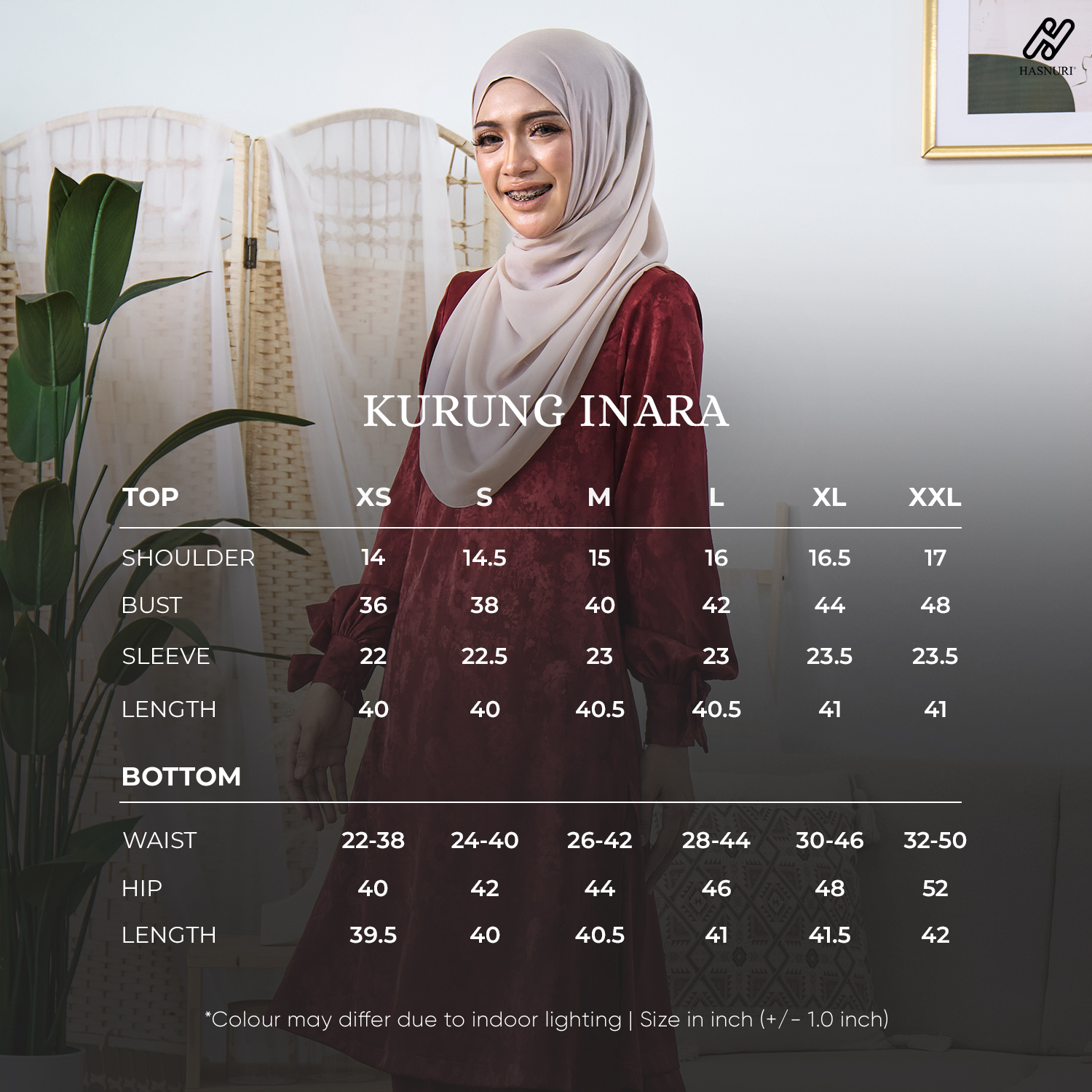 Kurung Inara - Baby Blue