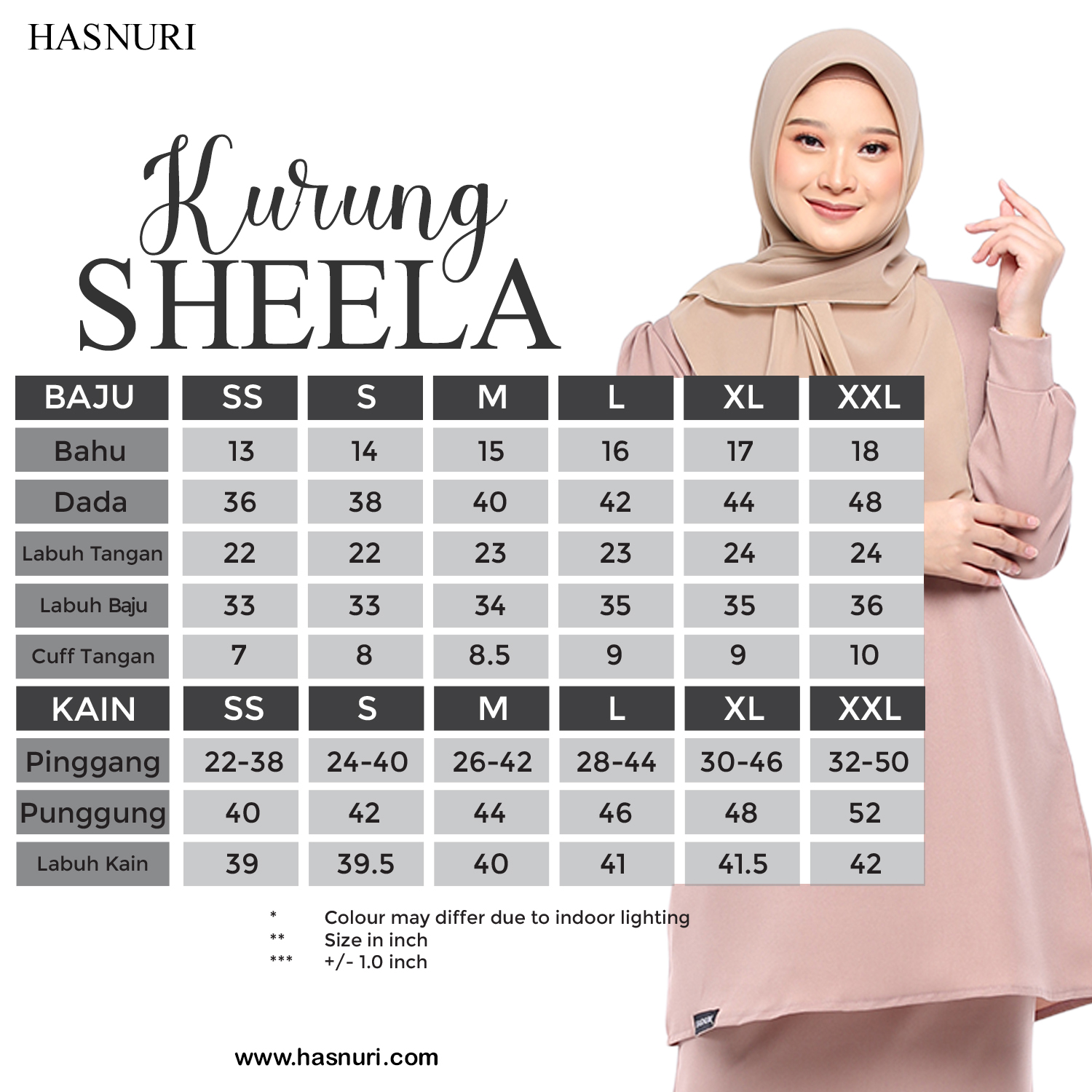 Kurung Sheela - Light Choc