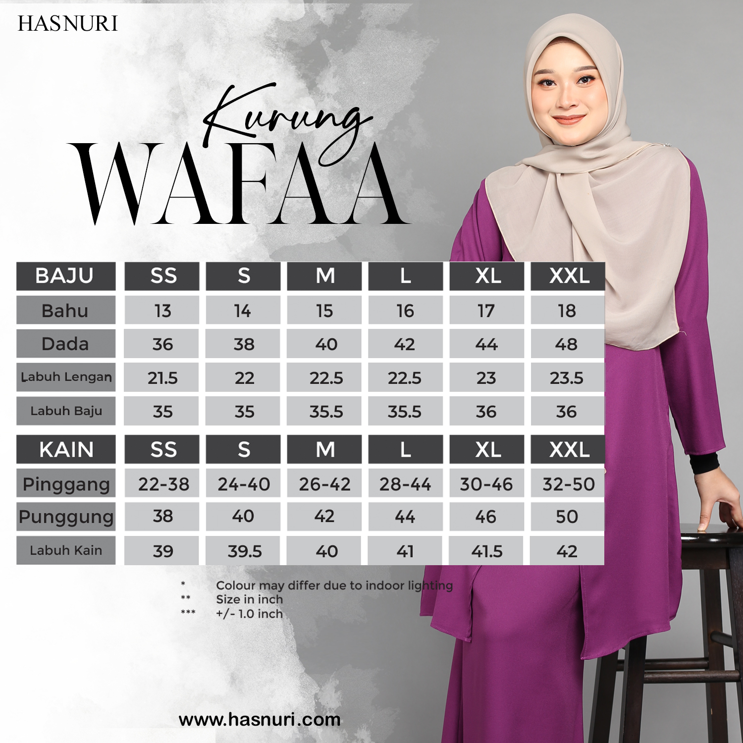 Kurung Wafaa - Mangosteen