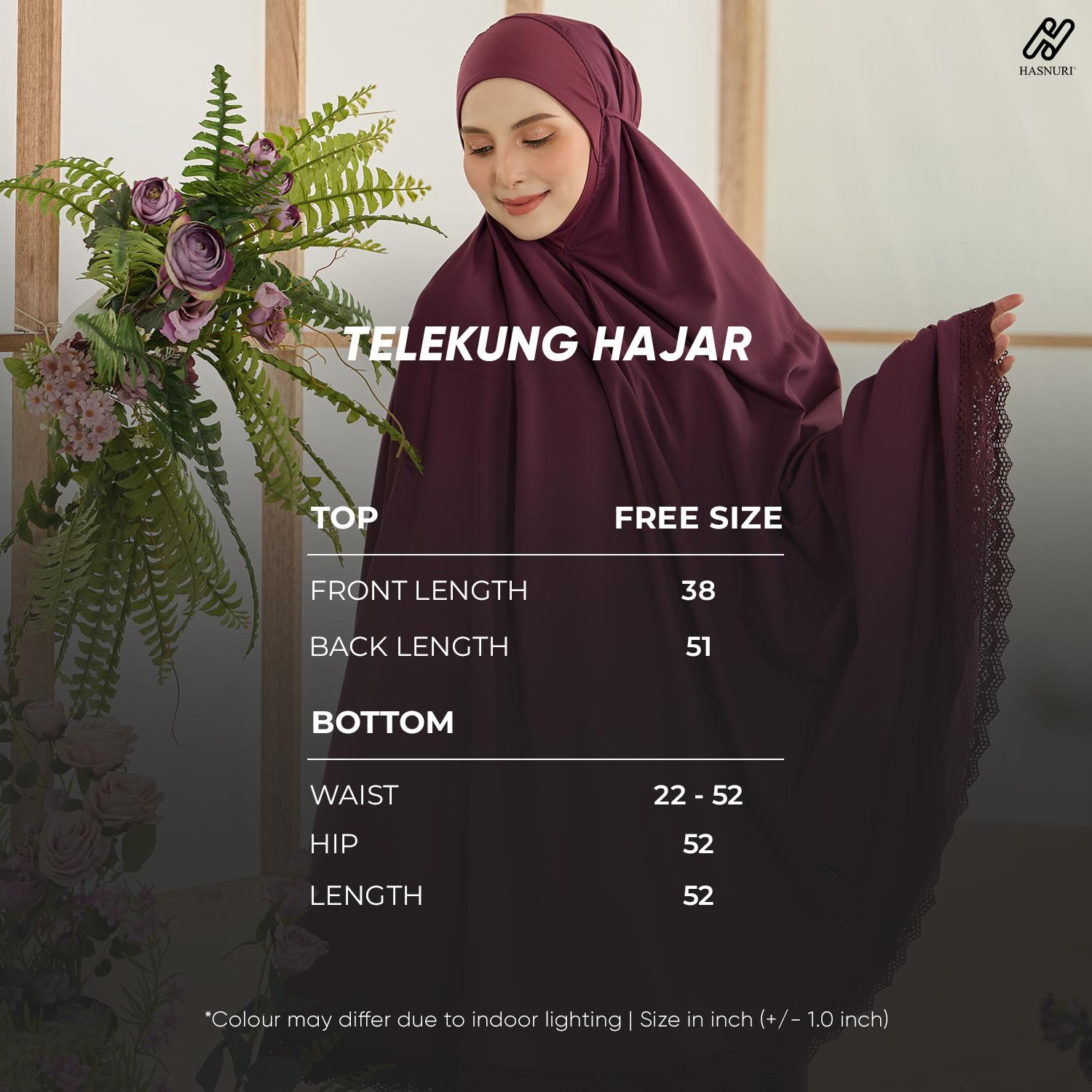 Telekung Hajar - Army Green