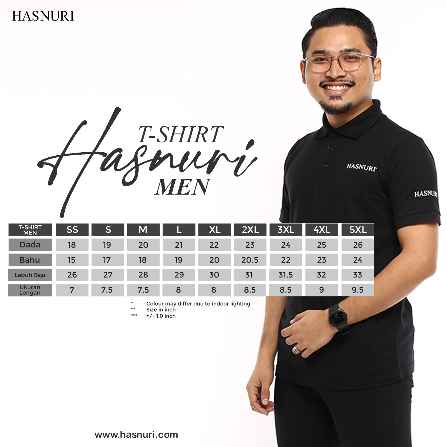 T-shirt Hasnuri Men - Black