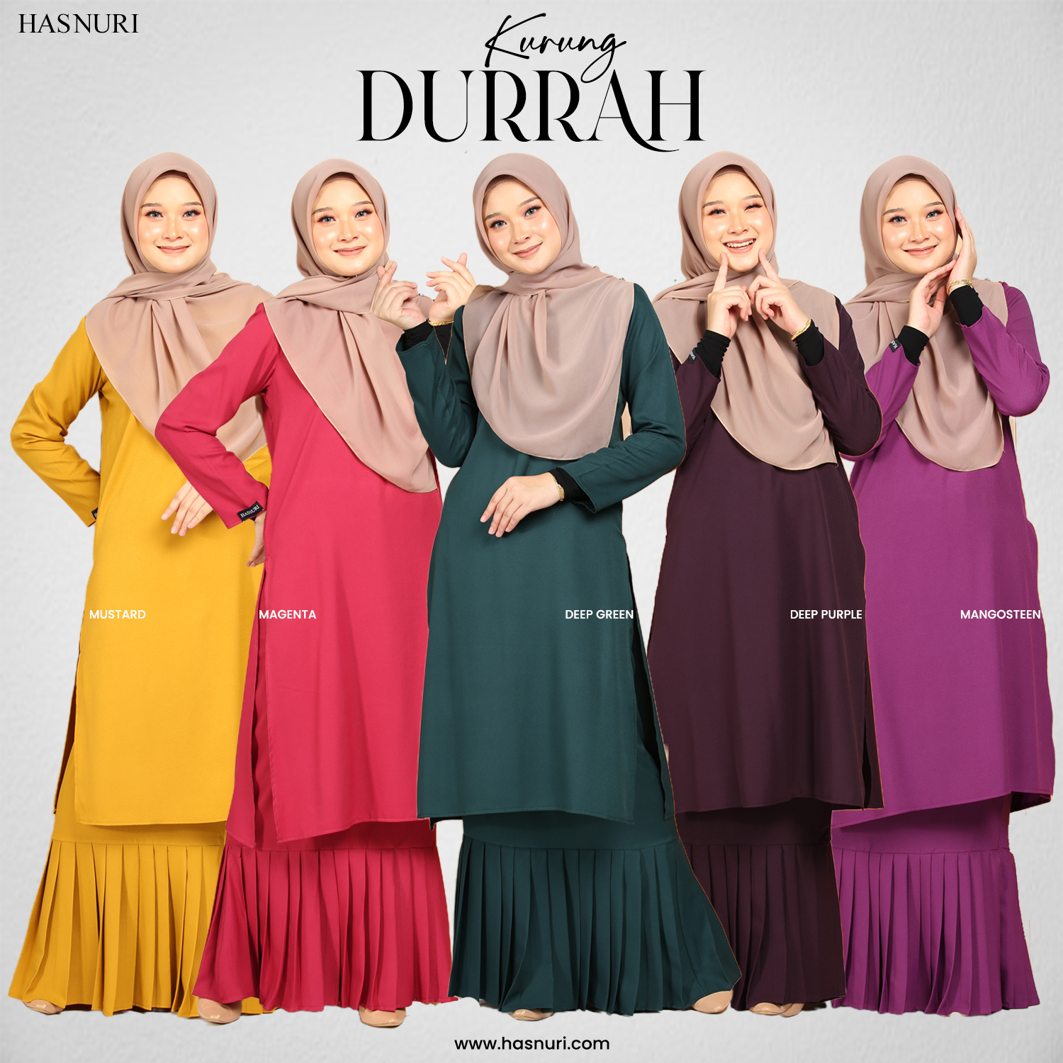 Kurung Durrah - Magenta
