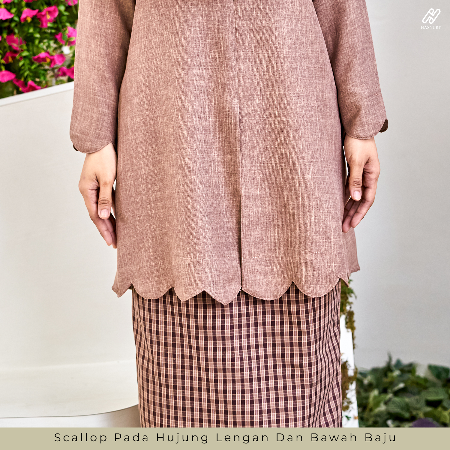 Kebaya Serena Kids - Nude Brown